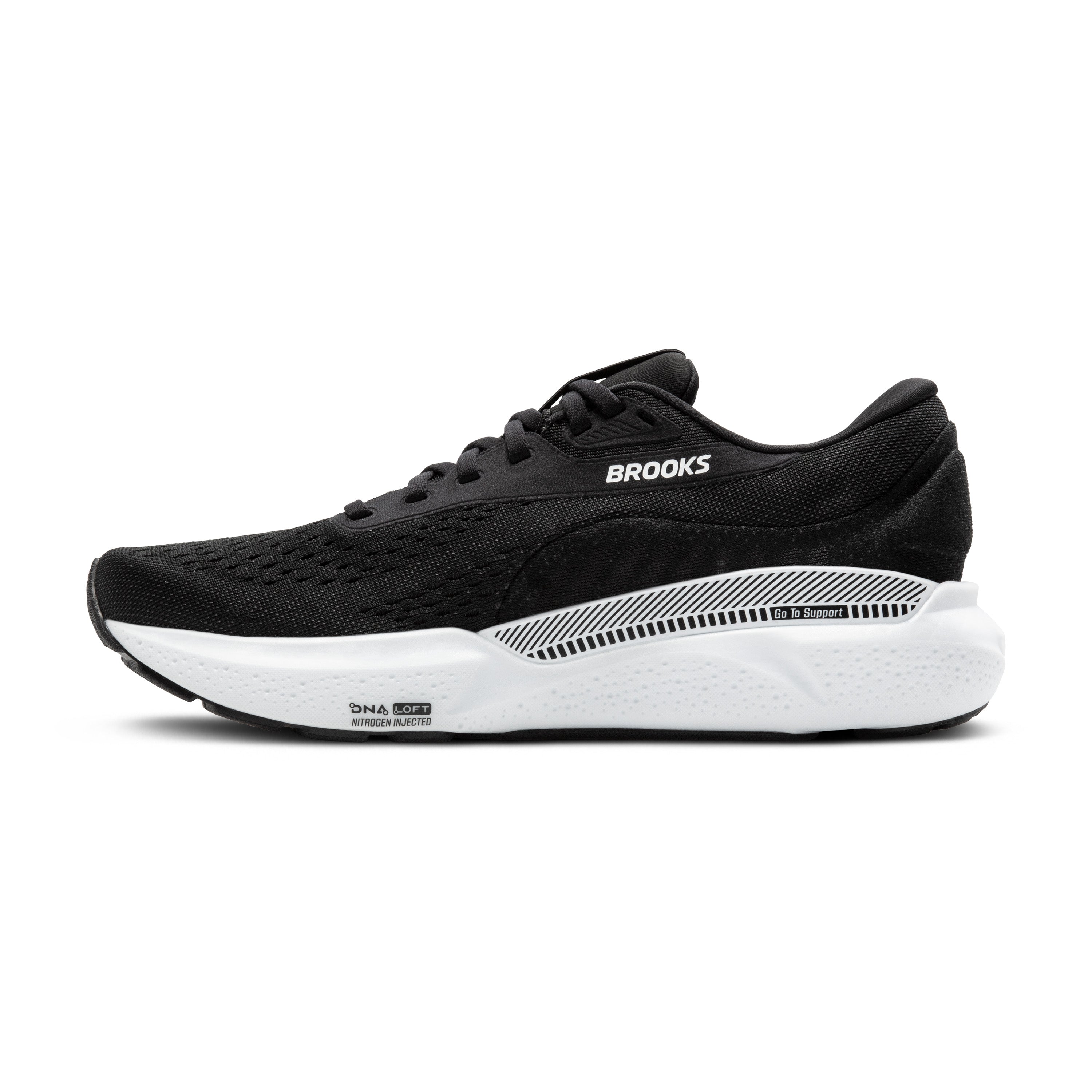 BROOKS WOMEN'S ADRENALINE GTS 24 - WIDE D - 087 BLACK/WHITE