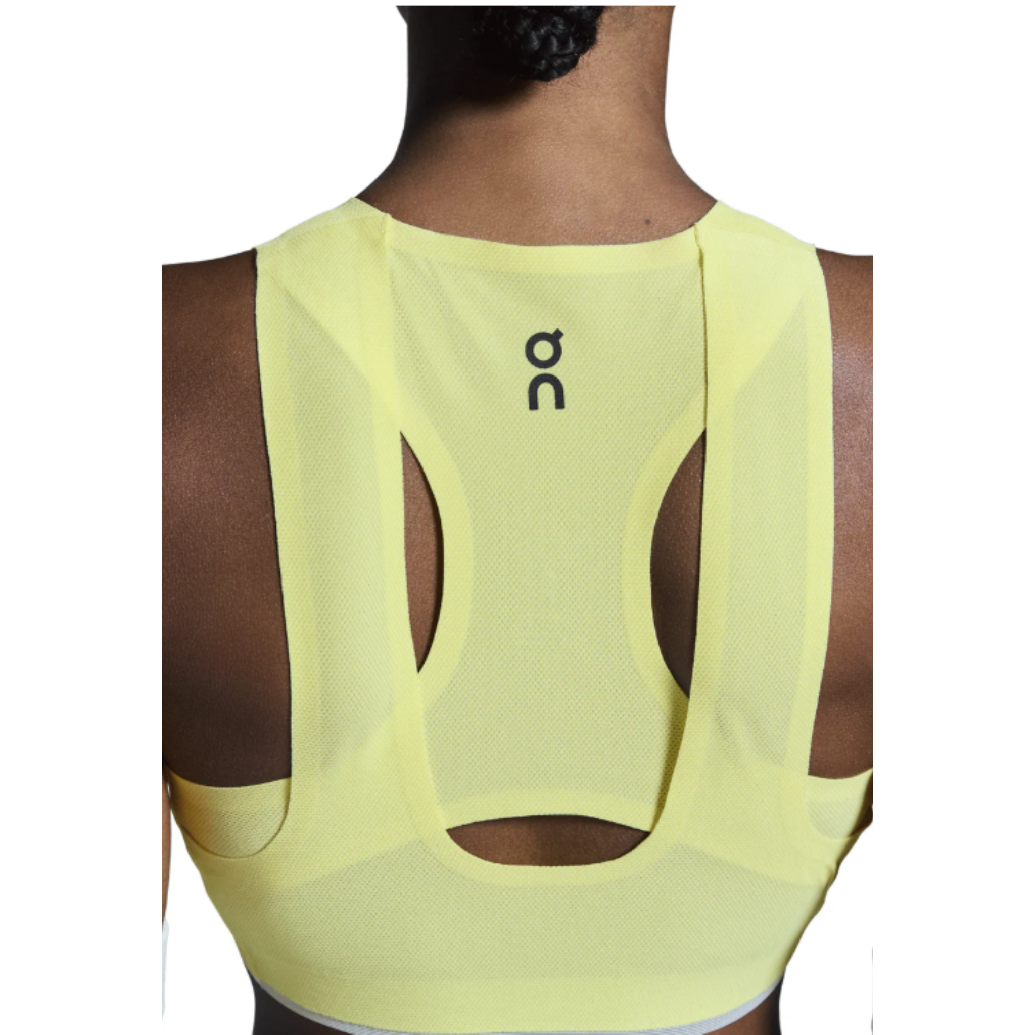 ON RUNNING WOMEN'S RACE CROP - LIME