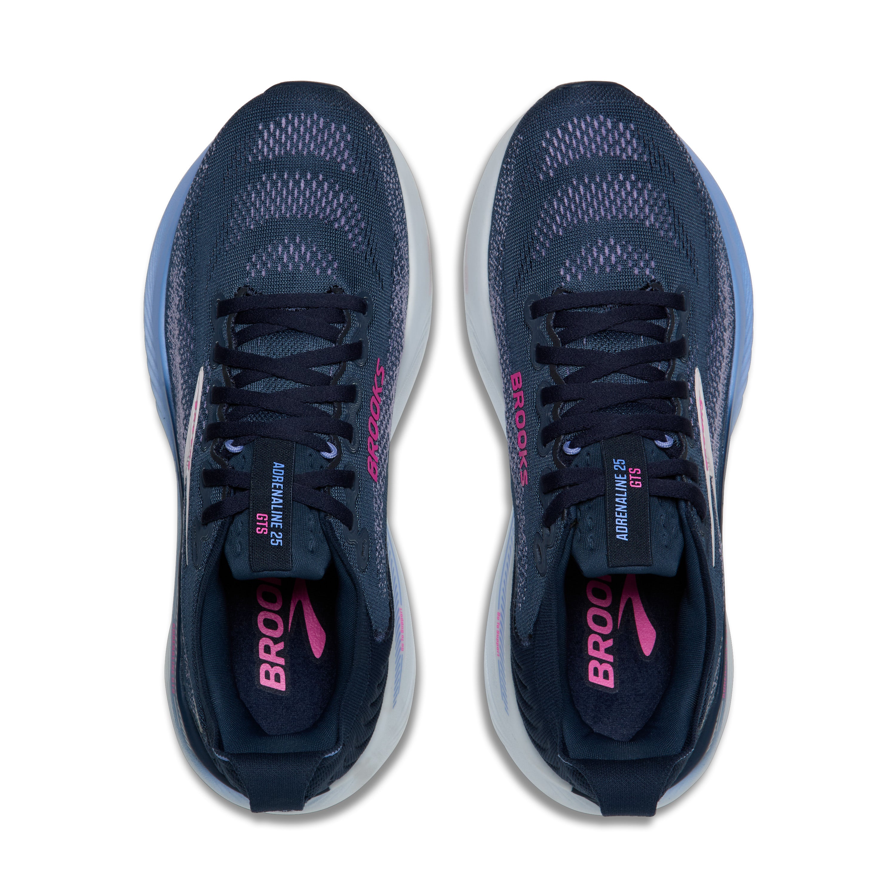 BROOKS WOMEN'S ADRENALINE GTS 25 - B - SPELLBOUND/BLAZING BELL/PINK