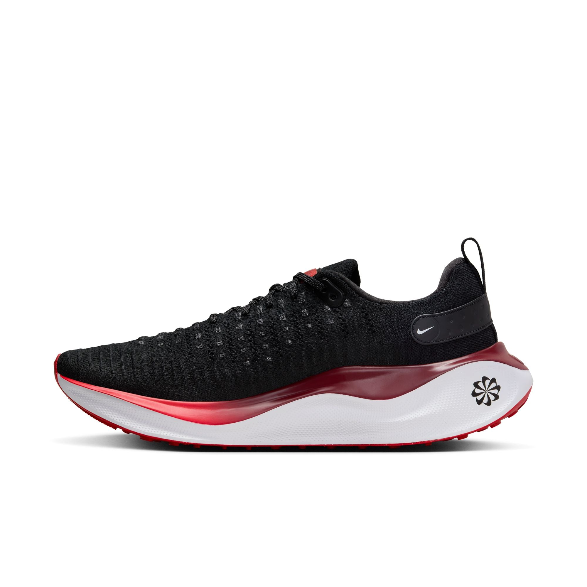 NIKE MEN'S INFINITY RUN 4 - D - 007 BLACK/FIRE RED 