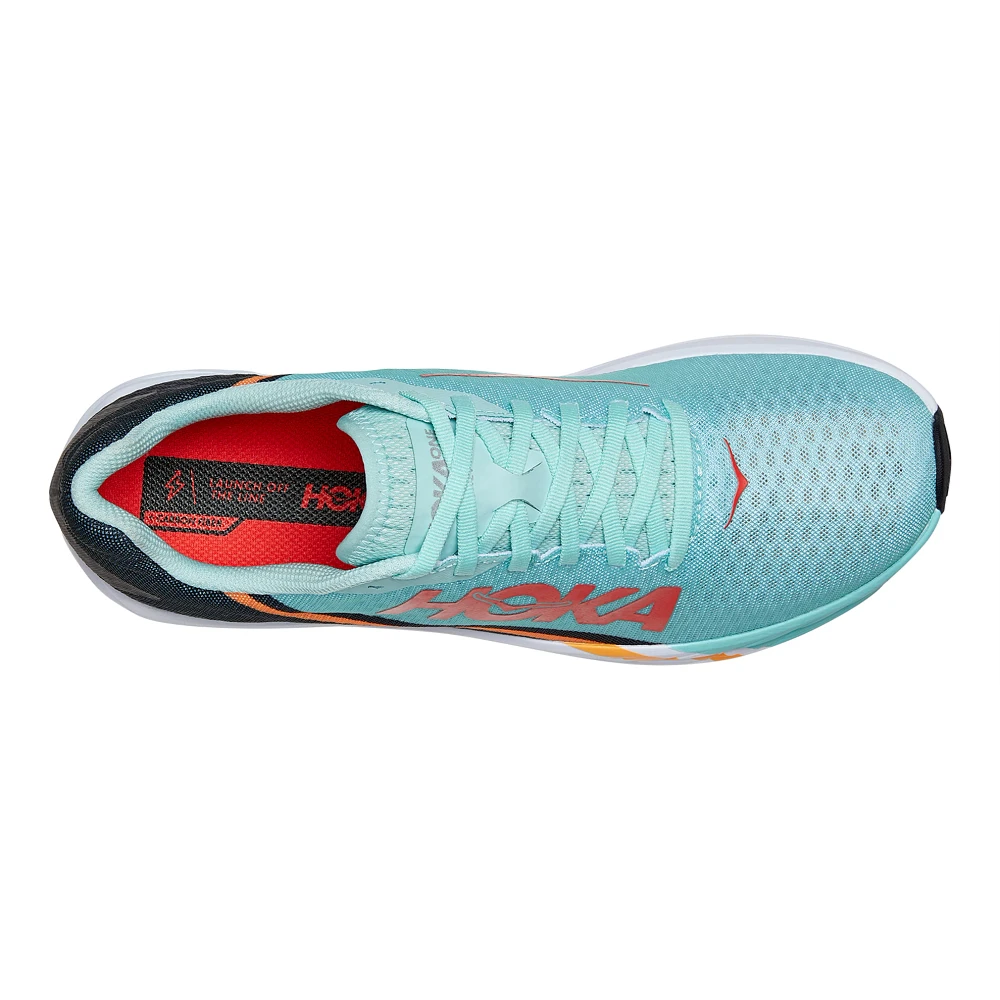 HOKA CARBON ROCKET X - D - EBBC EGGSHELL BLUE/BLACK - SIZE 10.0 