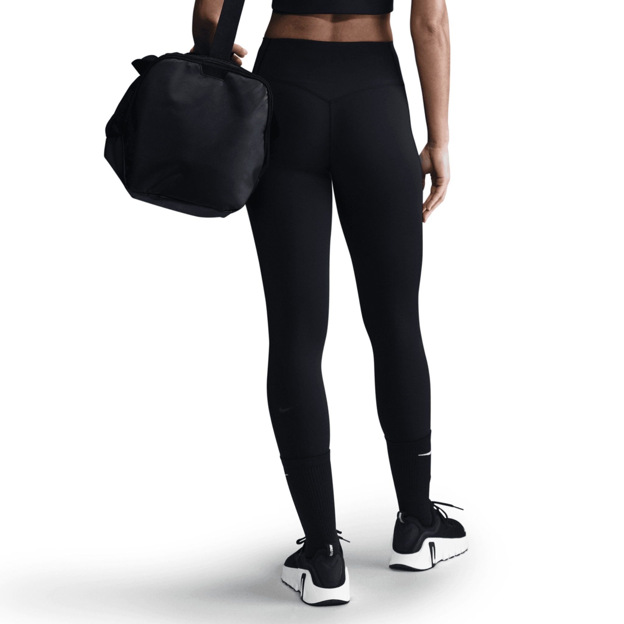 NIKE WOMEN'S UNIVERSA HIGH WAISTED 7/8 LEGGINGS - BLACK