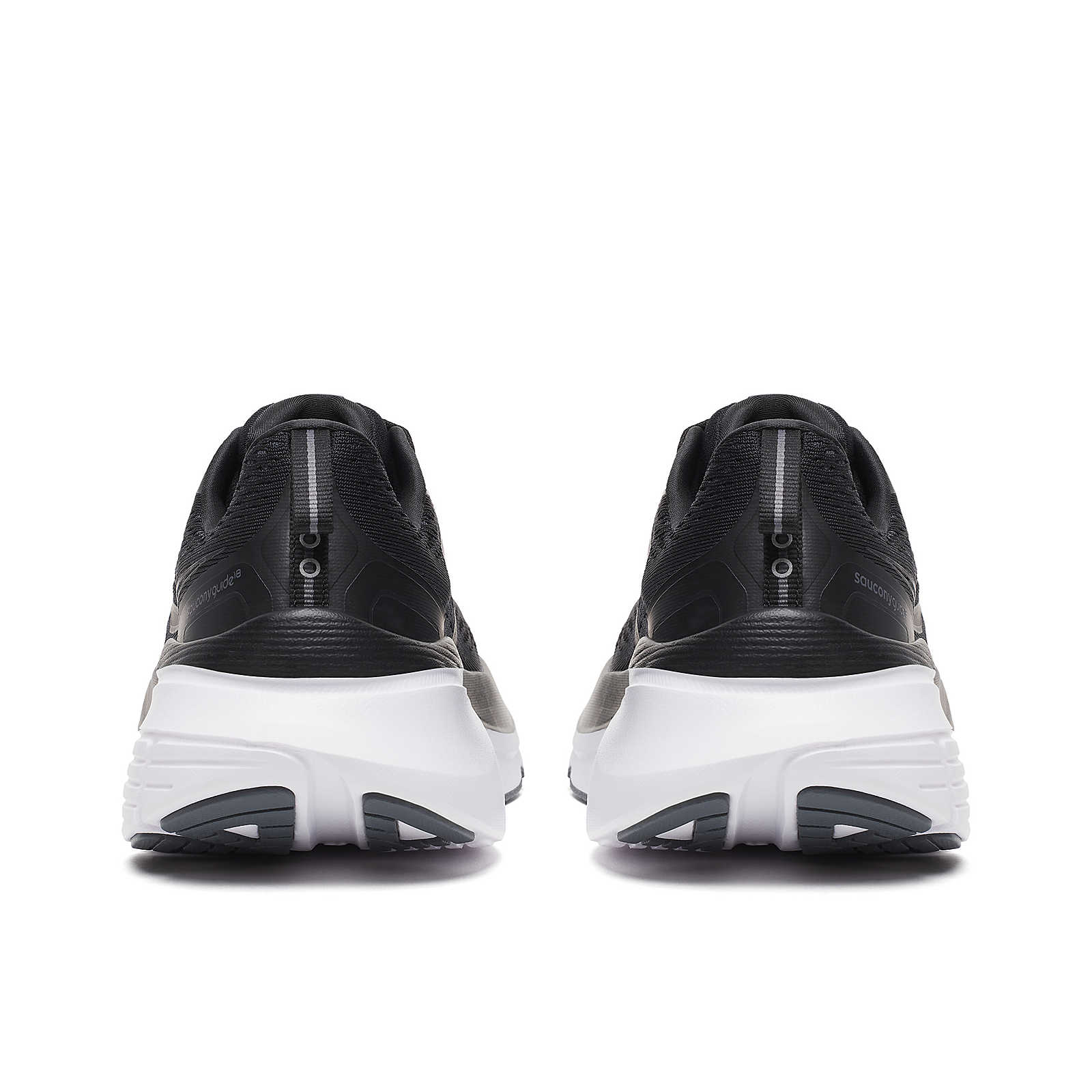 SAUCONY MEN'S GUIDE 18 - WIDE 2E - 100 BLACK/WHITE - SIZE 8.5