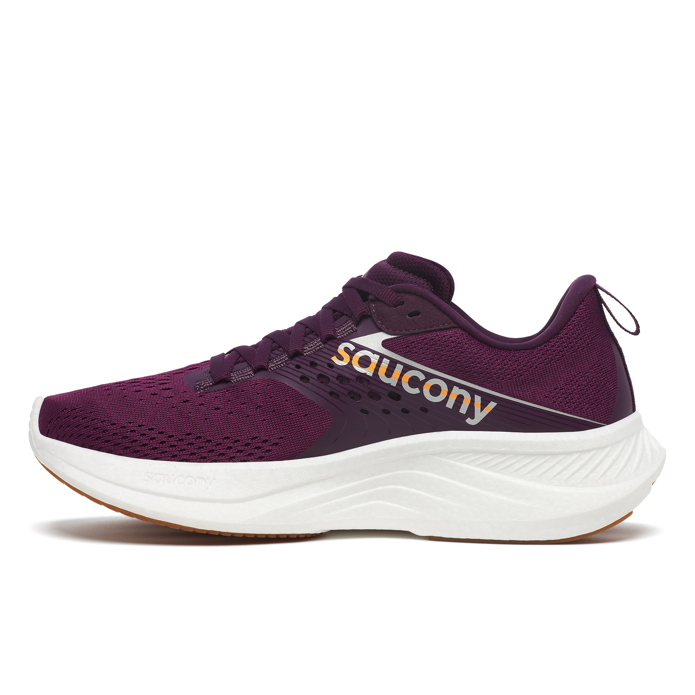 SAUCONY WOMEN'S RIDE 17 - B - 213 PLUM/WHITE 