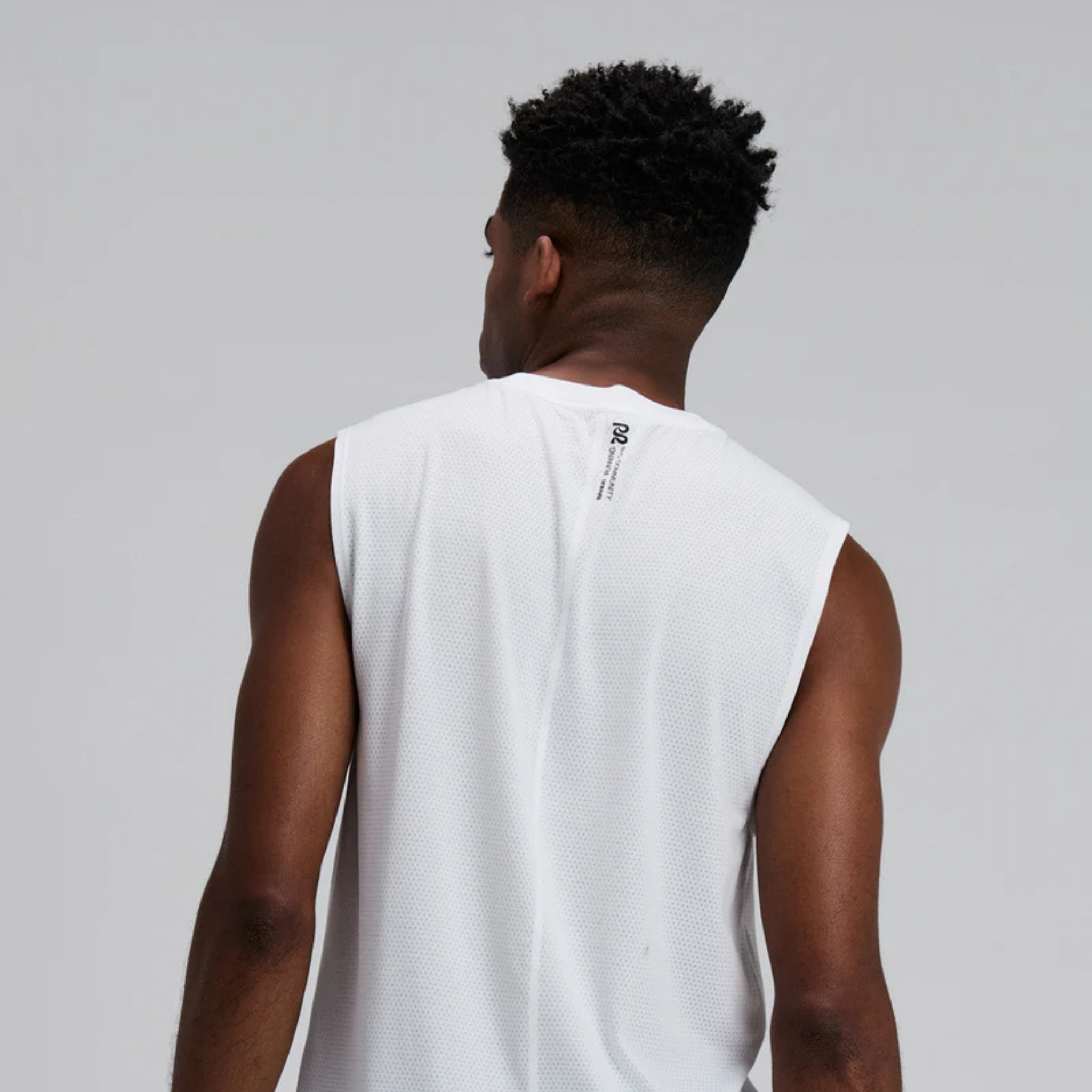 BANDIT MEN'S MICROMESH MUSCLE TANK - WHITE