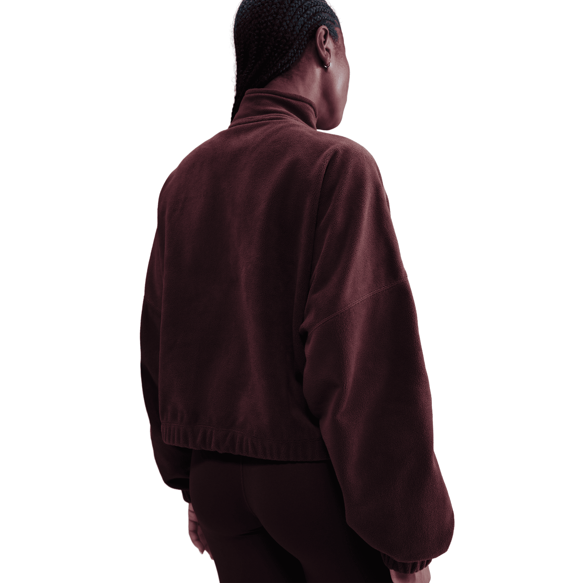 NIKE WOMEN'S THERMA-FIT 1/2 ZIP - BURGUNDY