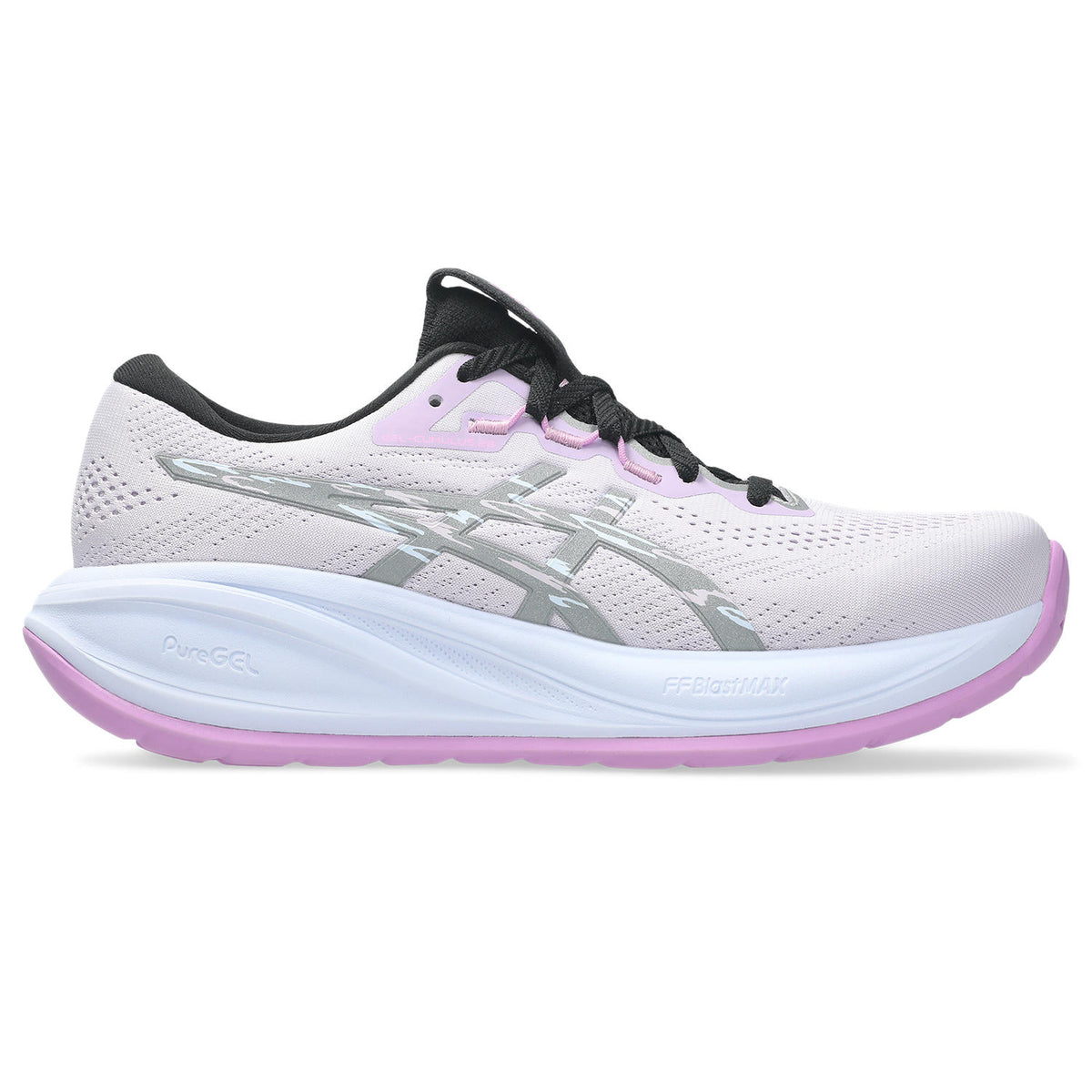 ASICS WOMEN'S CUMULUS 28 LITE-SHOW - LITE SHOW/LAVENDER GLOW 400 LITE-SHOW/LAVENDER GLOW