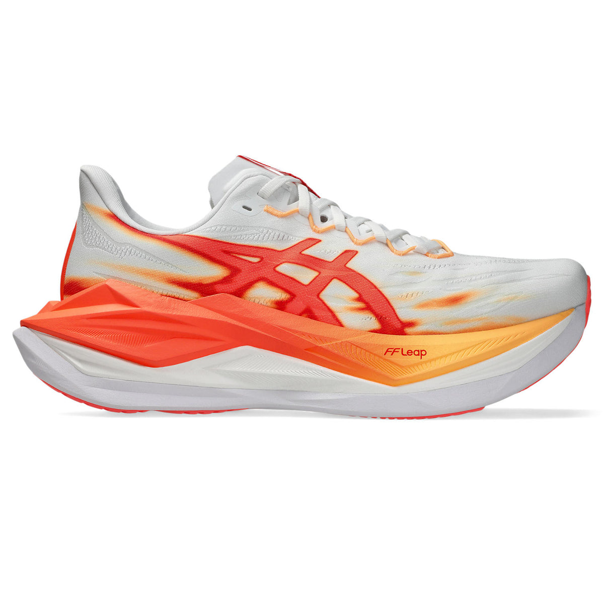 ASICS UNISEX SUPERBLAST 3 - WHITE/ORANGE GLOW 101 WHITE/ORANGE GLOW