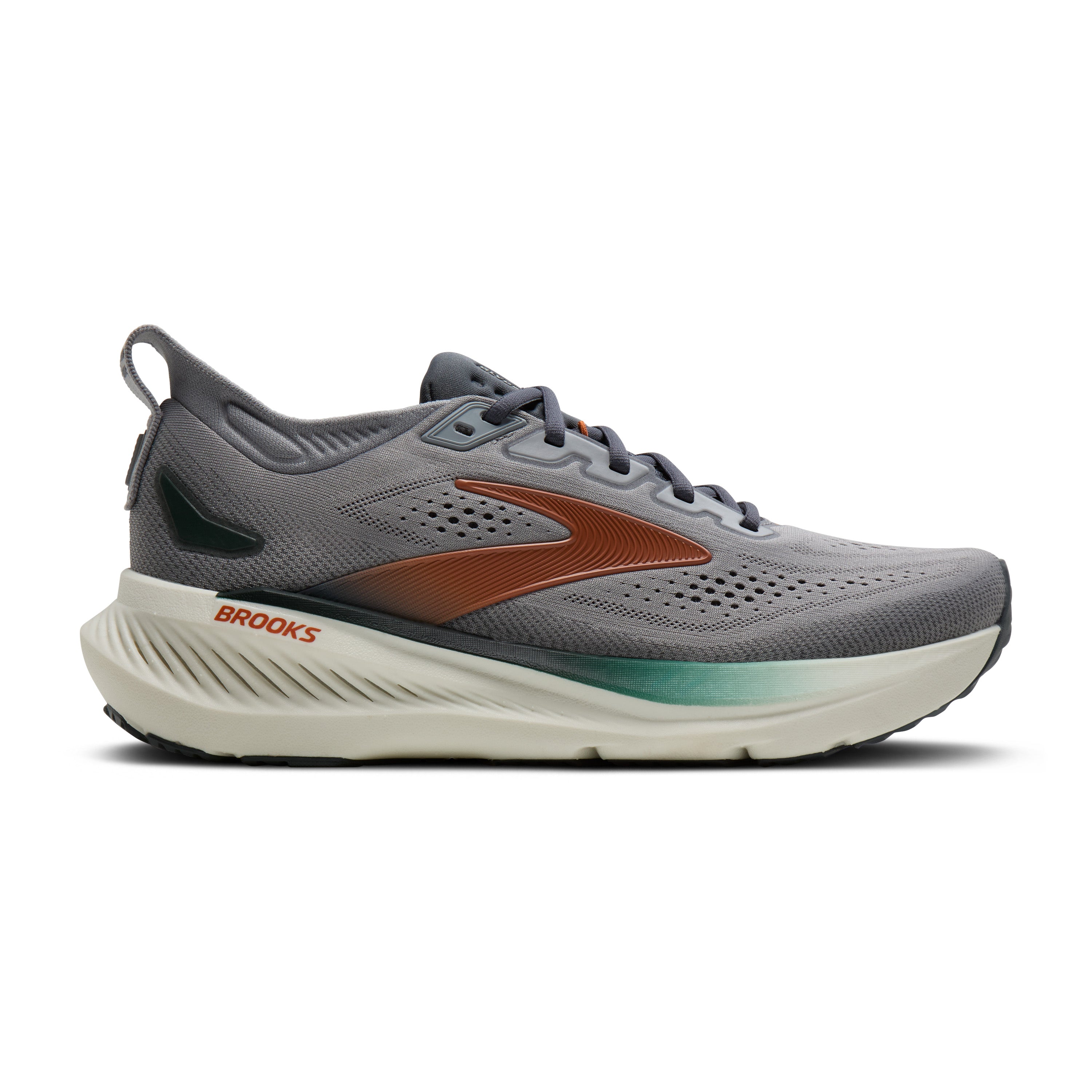 BROOKS MEN'S GLYCERIN 23 - D - WEATHERVANE 050 WEATHERVANE/BOMBAY BROWN/CLEAR
