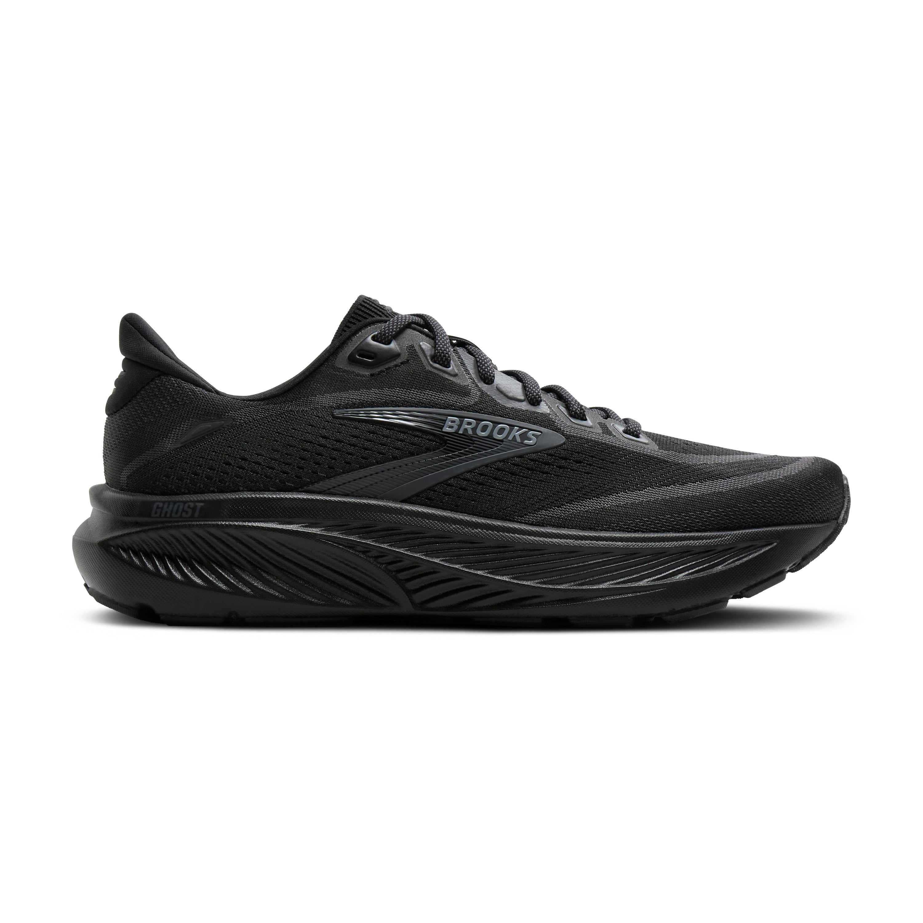BROOKS MEN'S GHOST 18 - WIDE 2E - BLACK/BLACK BLACK/BLACK