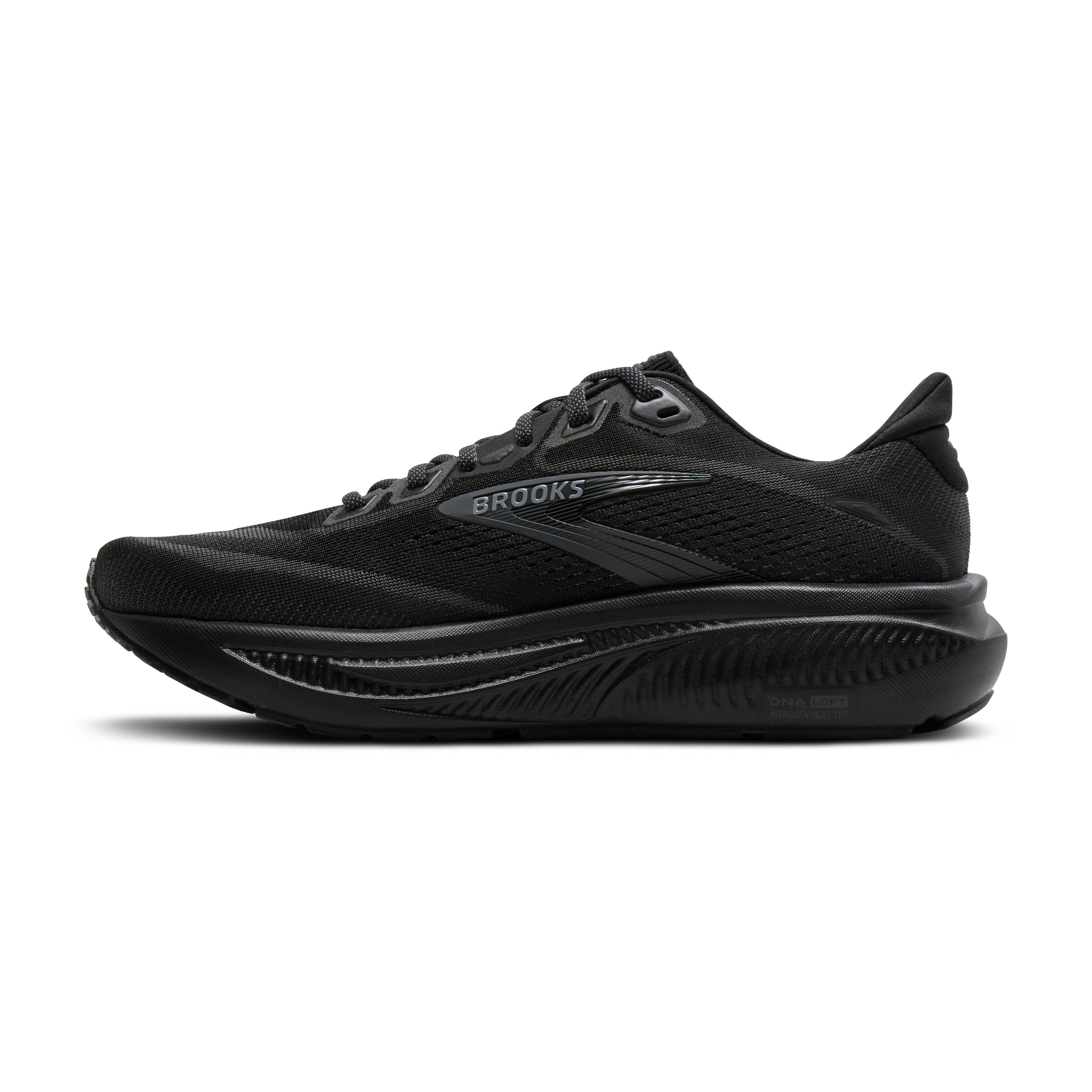 BROOKS MEN'S GHOST 18 - WIDE 2E - BLACK/BLACK