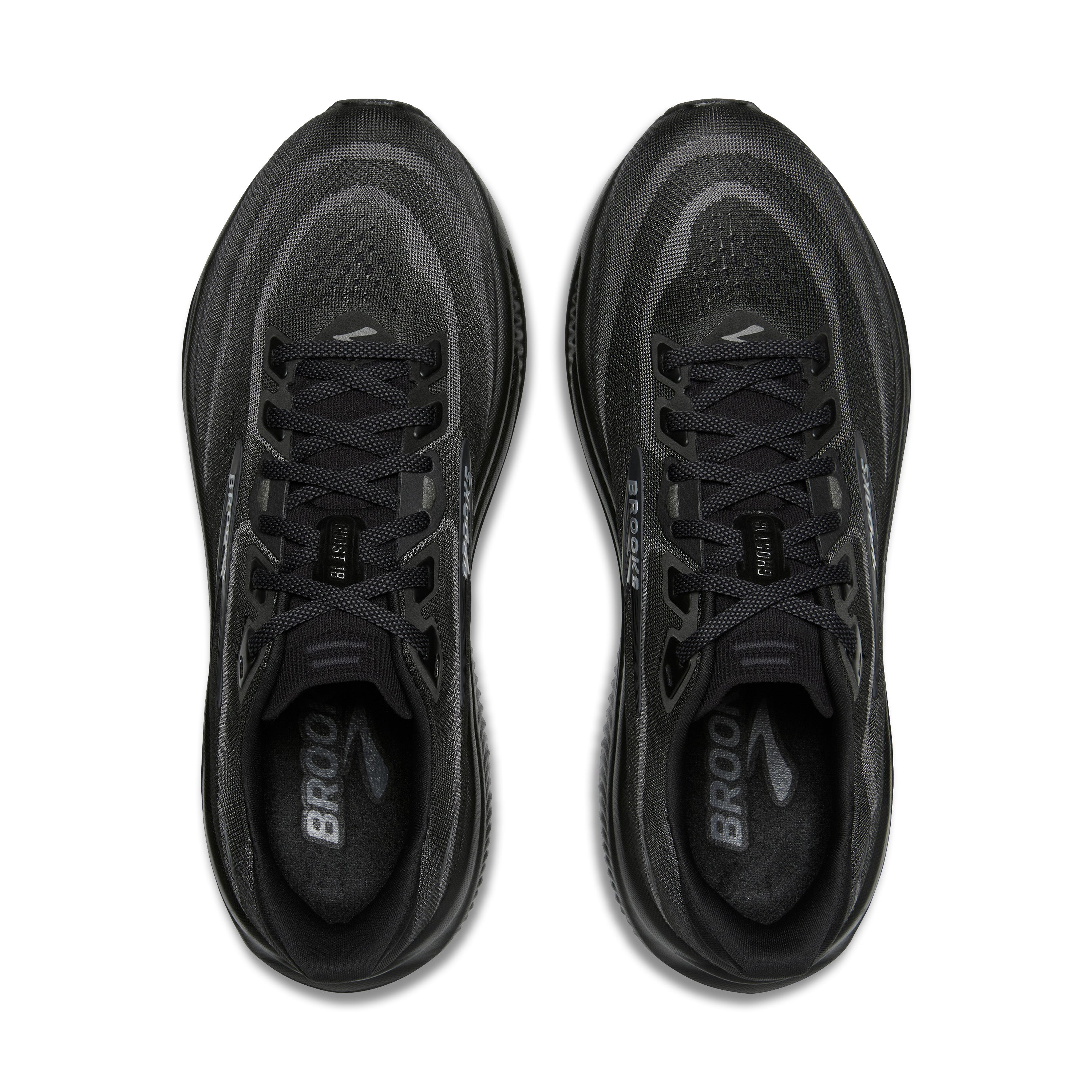 BROOKS MEN'S GHOST 18 - WIDE 2E - BLACK/BLACK