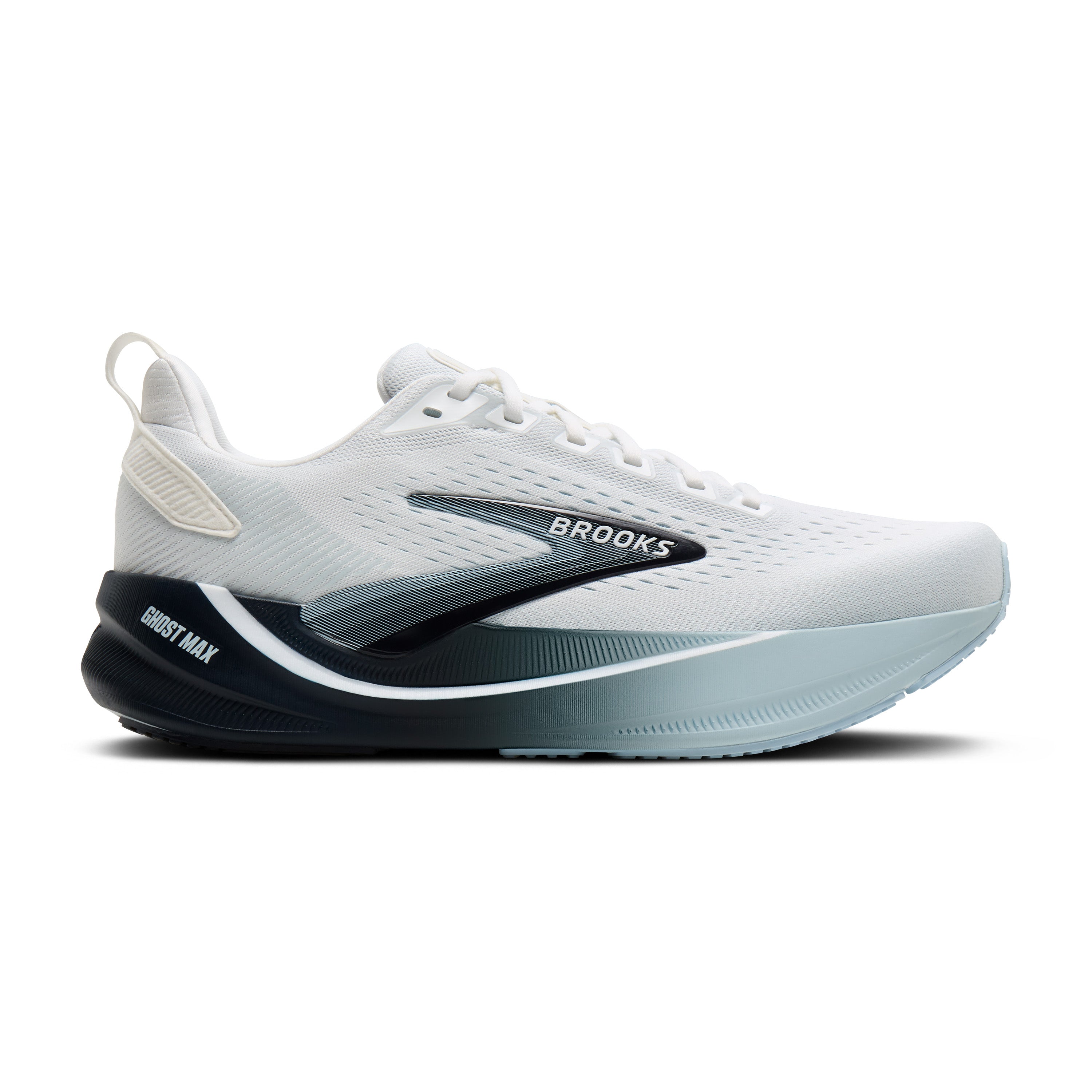 BROOKS MEN'S GHOST MAX 4 - WHITE/NAVY/BLUE 151 WHITE/NAVY/BLUE