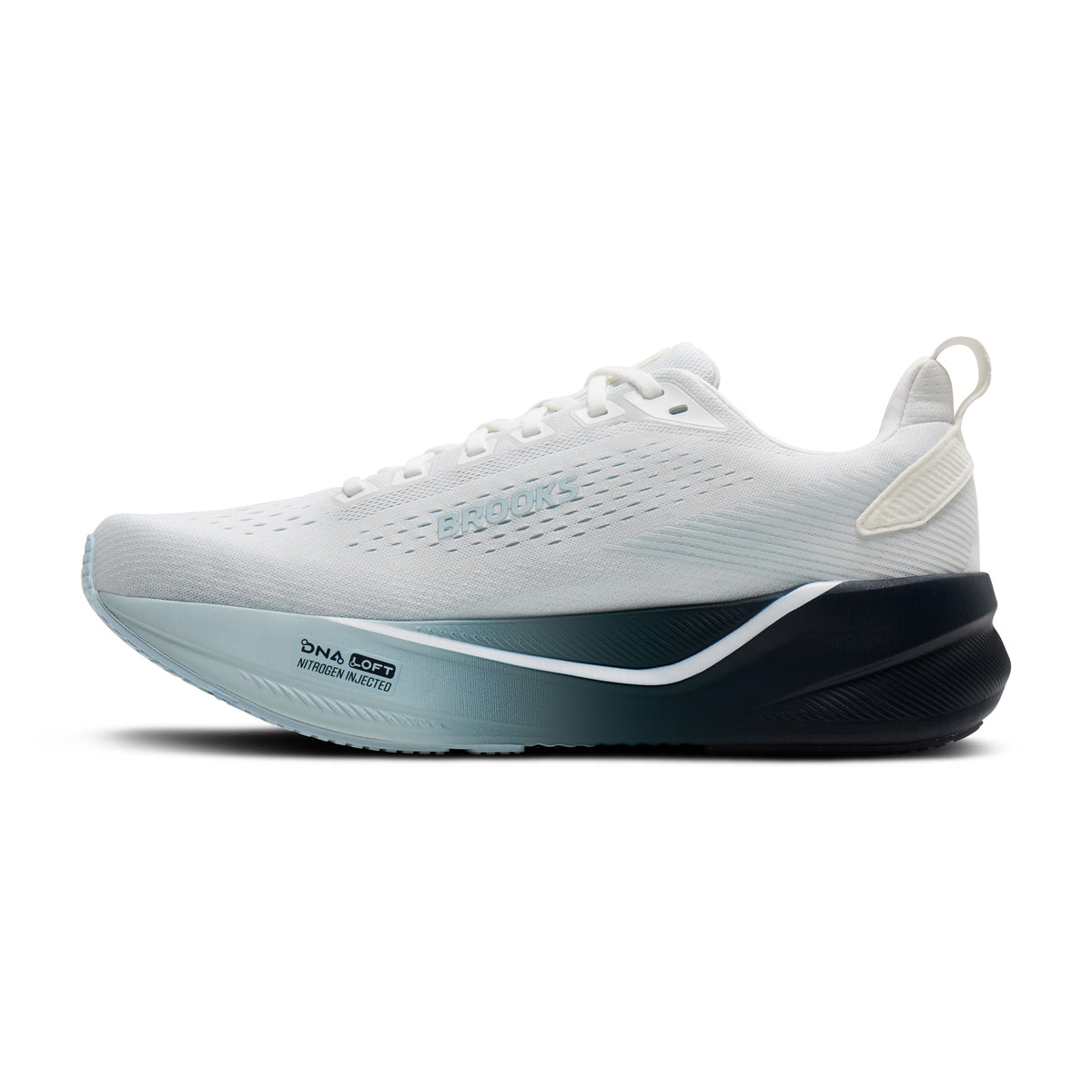 BROOKS MEN'S GHOST MAX 4 - WHITE/NAVY/BLUE