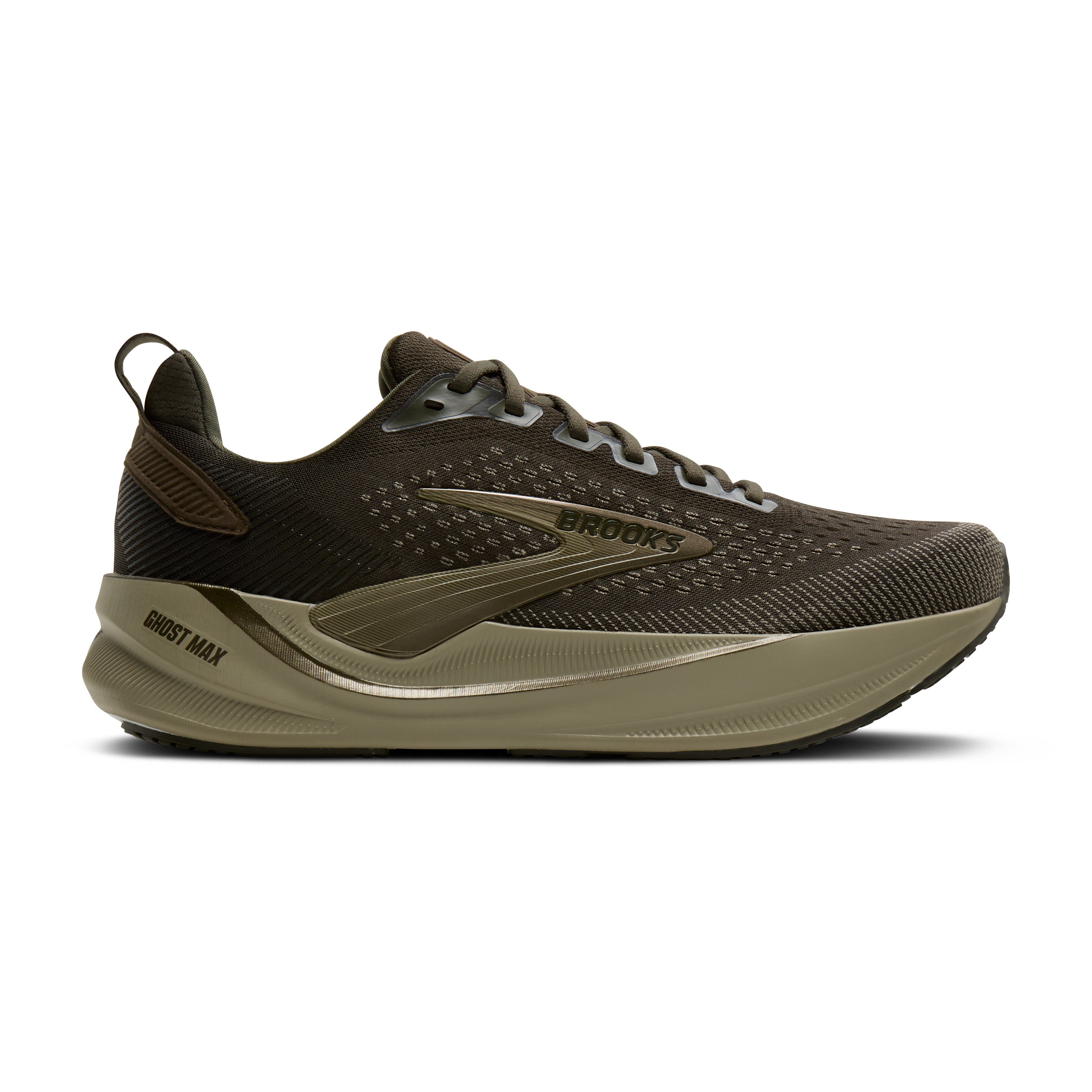 BROOKS MEN'S GHOST MAX 4 - D - FOREST/NIGHT 384 FOREST NIGHT/OLIVE