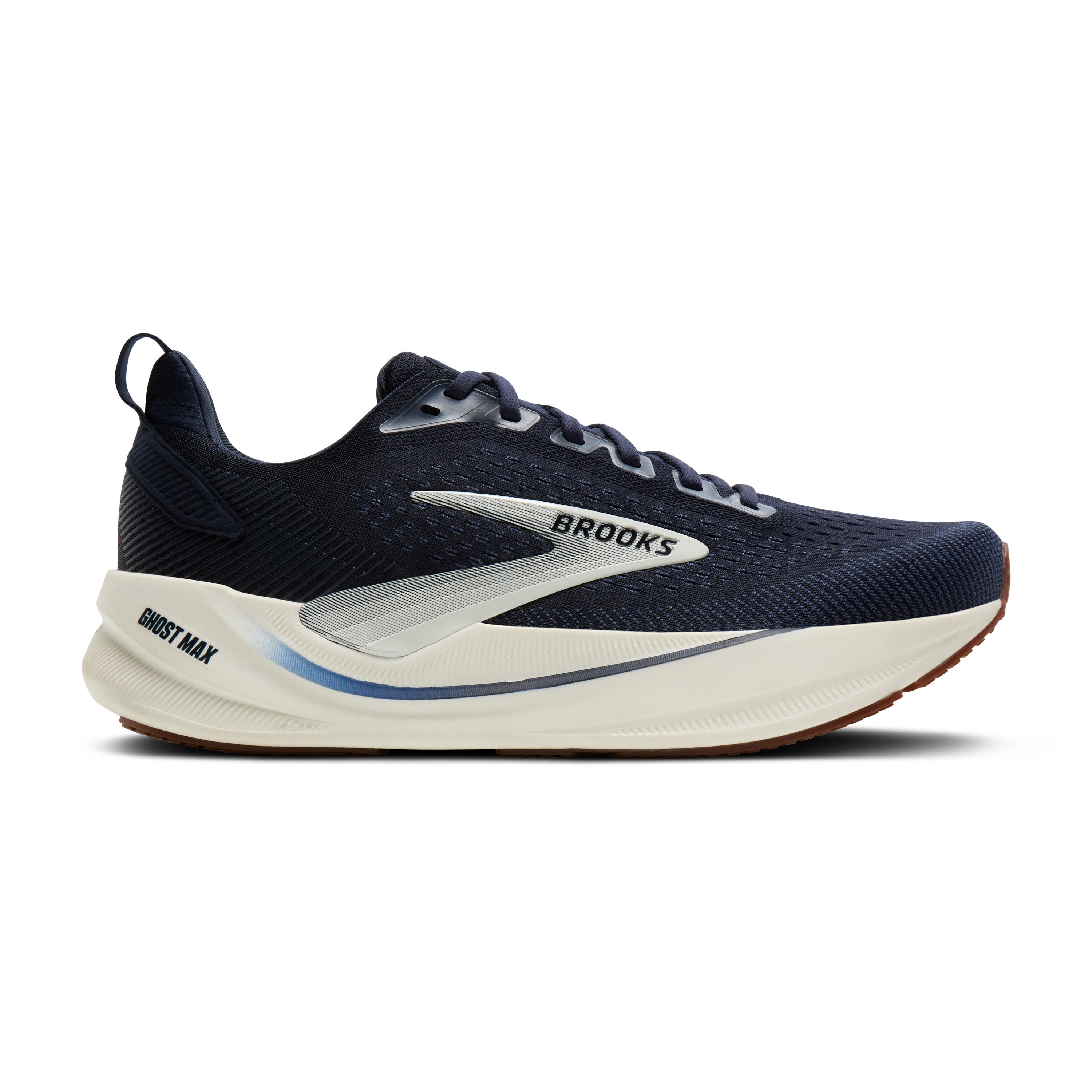 BROOKS MEN'S GHOST MAX 4 - D - NAVY/NAVY/BISCUIT NAVY/NAVY/BISCUIT