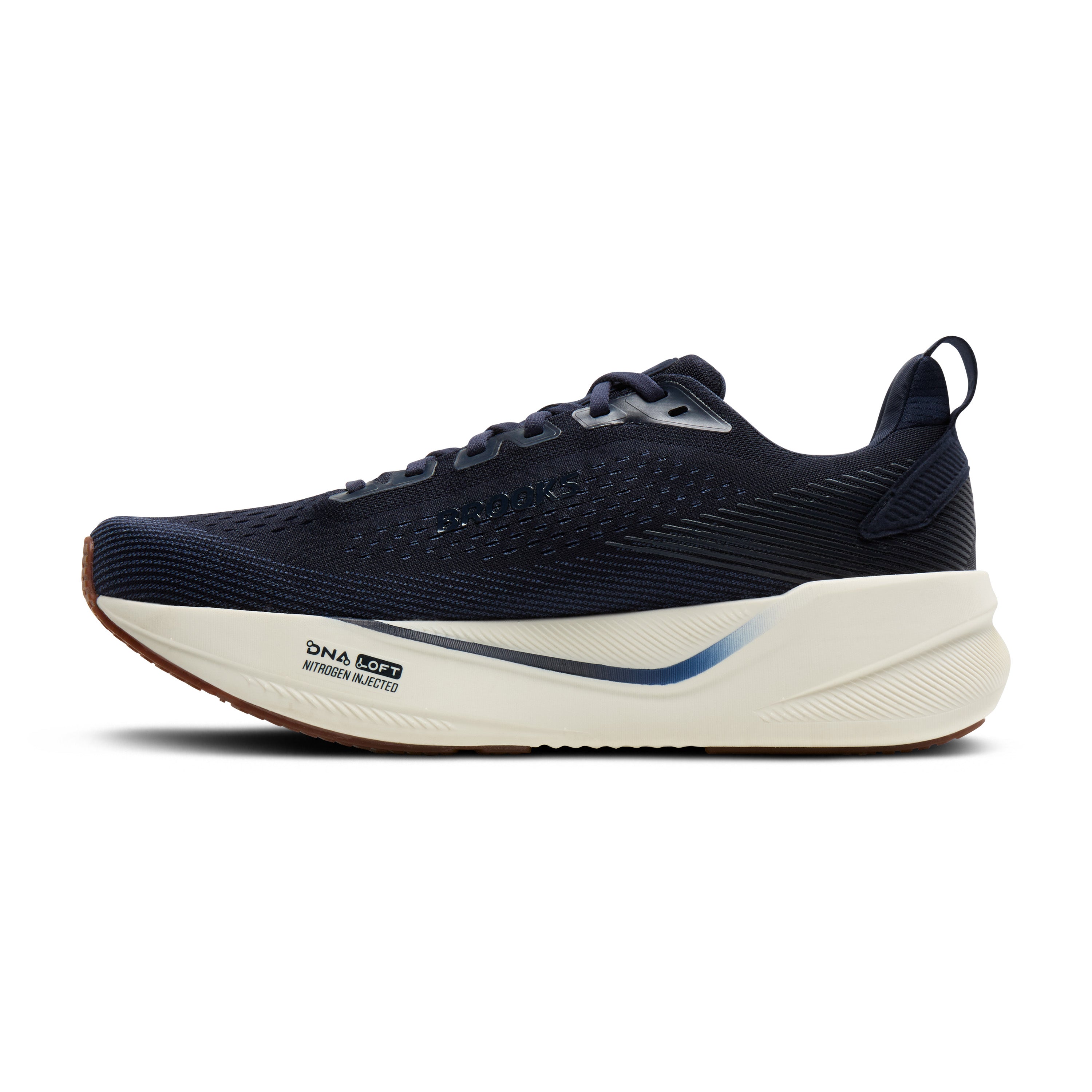BROOKS MEN'S GHOST MAX 4 - D - NAVY/NAVY/BISCUIT