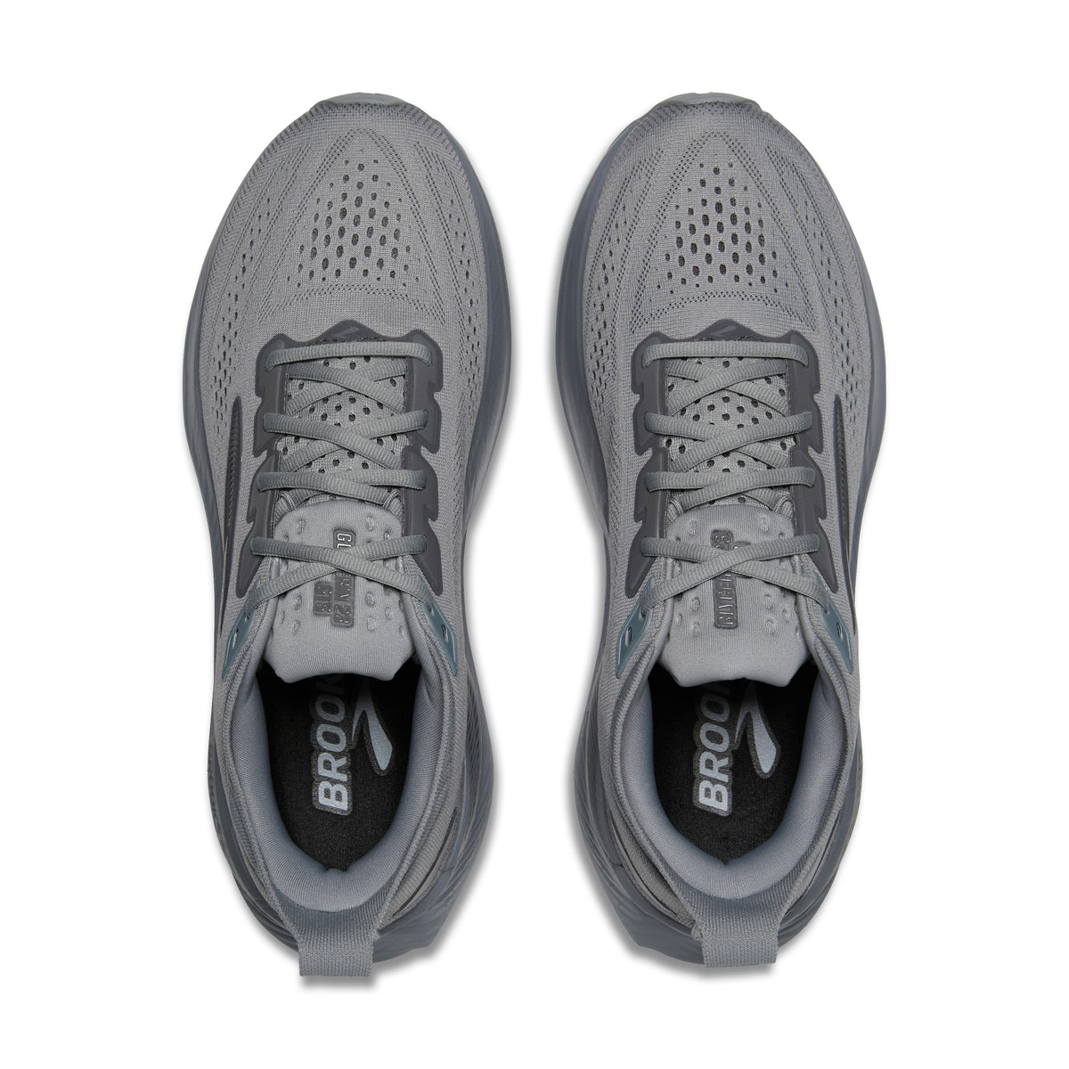 BROOKS MEN'S GYLCERIN GTS 23 - D - GREY/BLACKENED PEARL