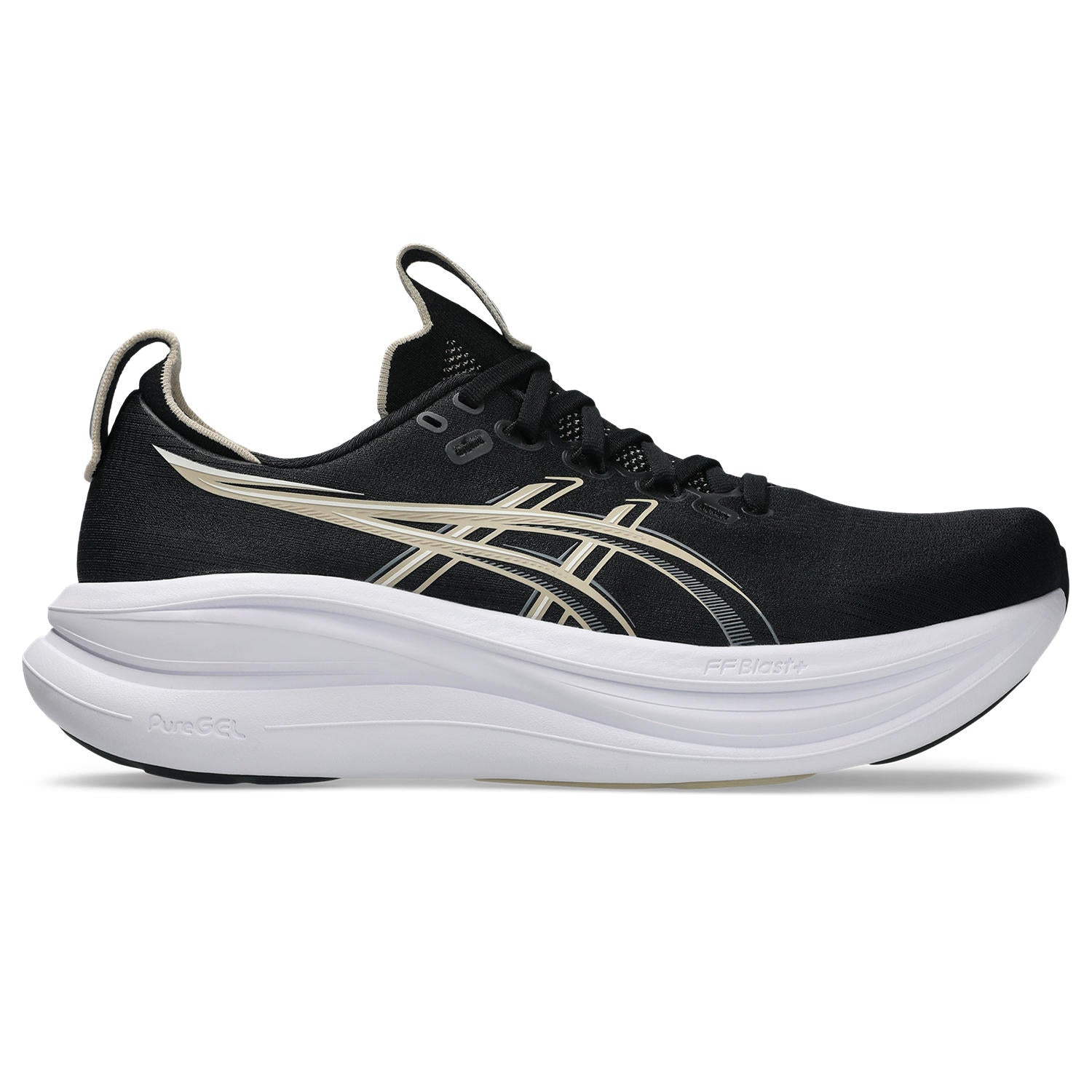 ASICS MEN'S NIMBUS 28 - D - BLACK/FEATHER GREY 7.0