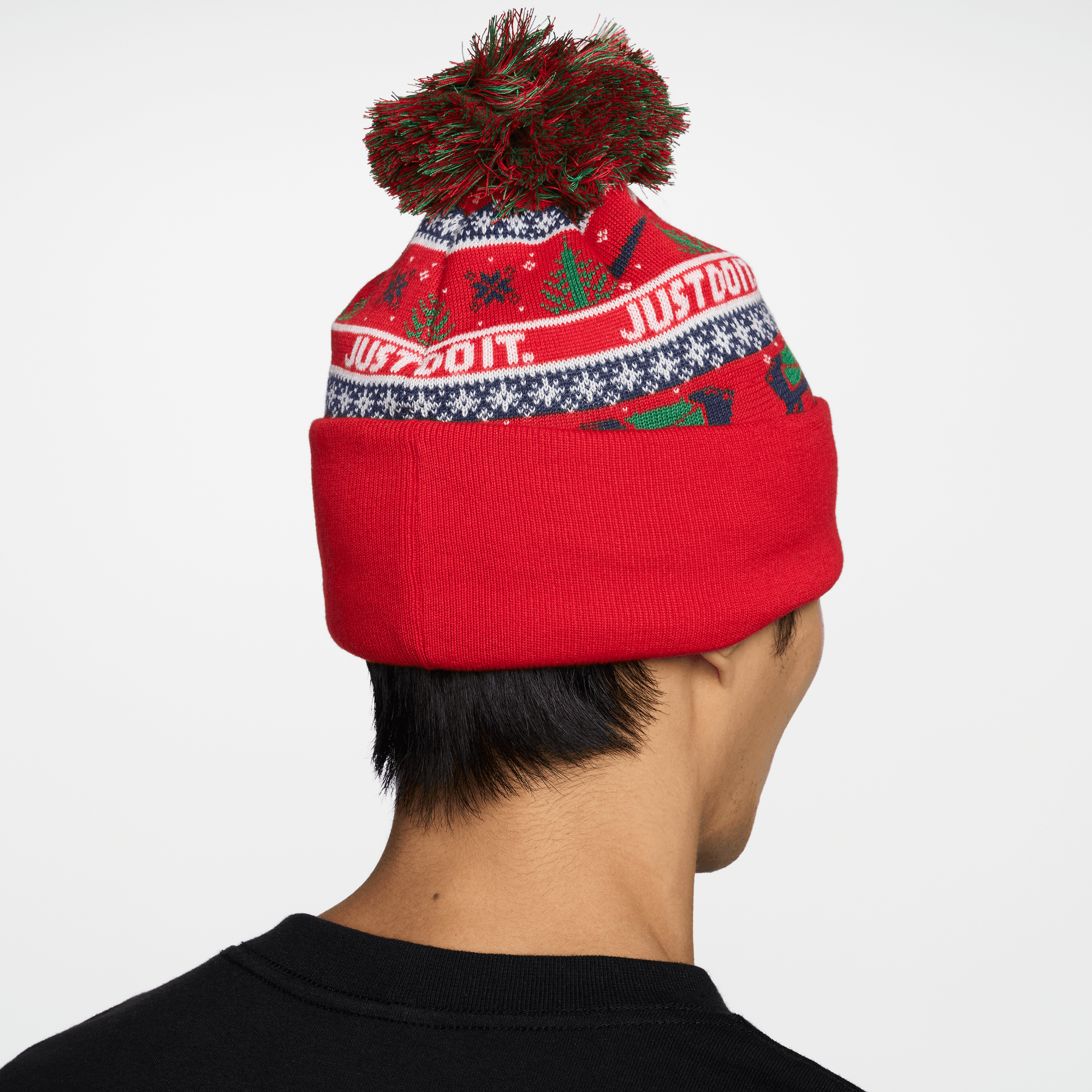 NIKE NIKE PEAK BEANIE - UNIVERSITY RED/MIDNIGHT NAVY