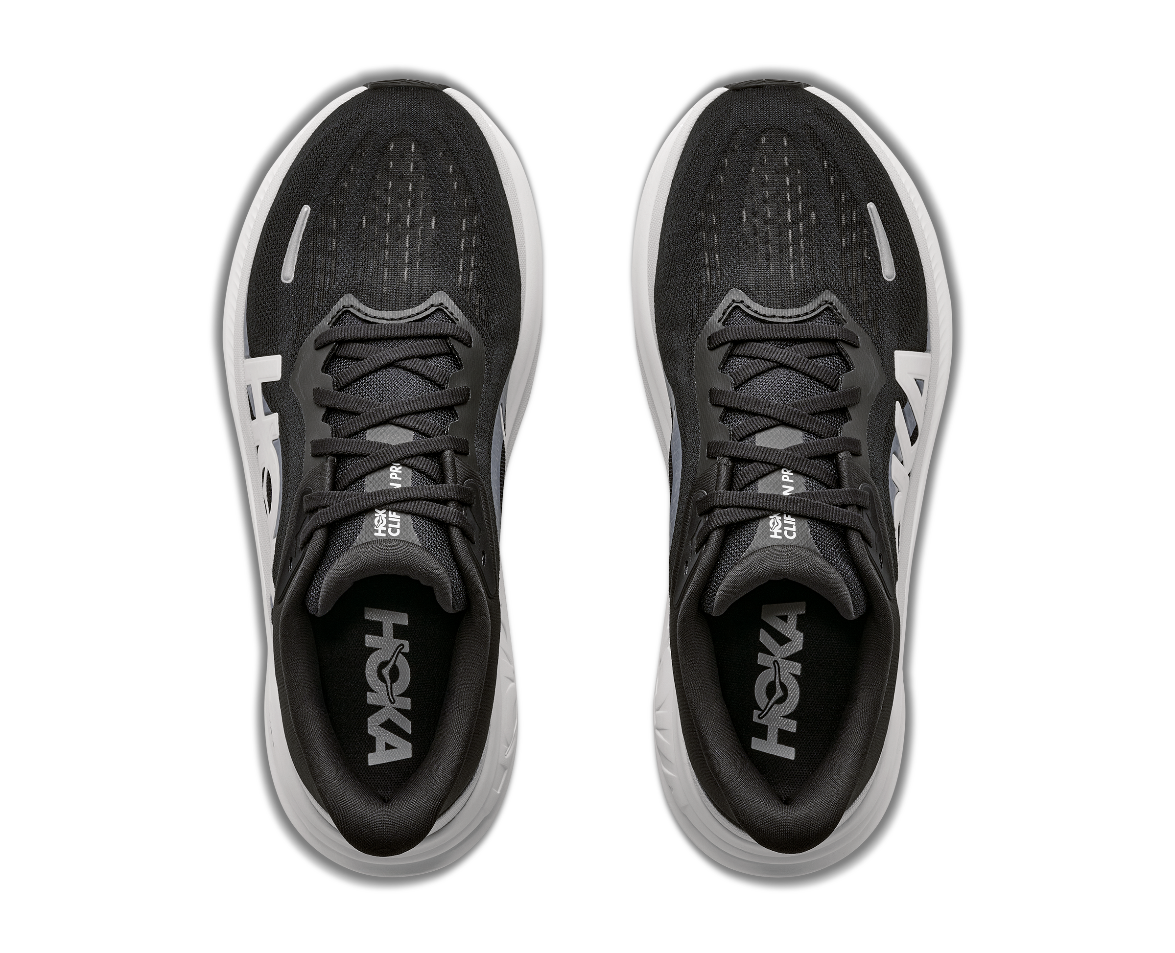 HOKA WOMEN'S CLIFTON PRO - BLACK / COSMIC GREY