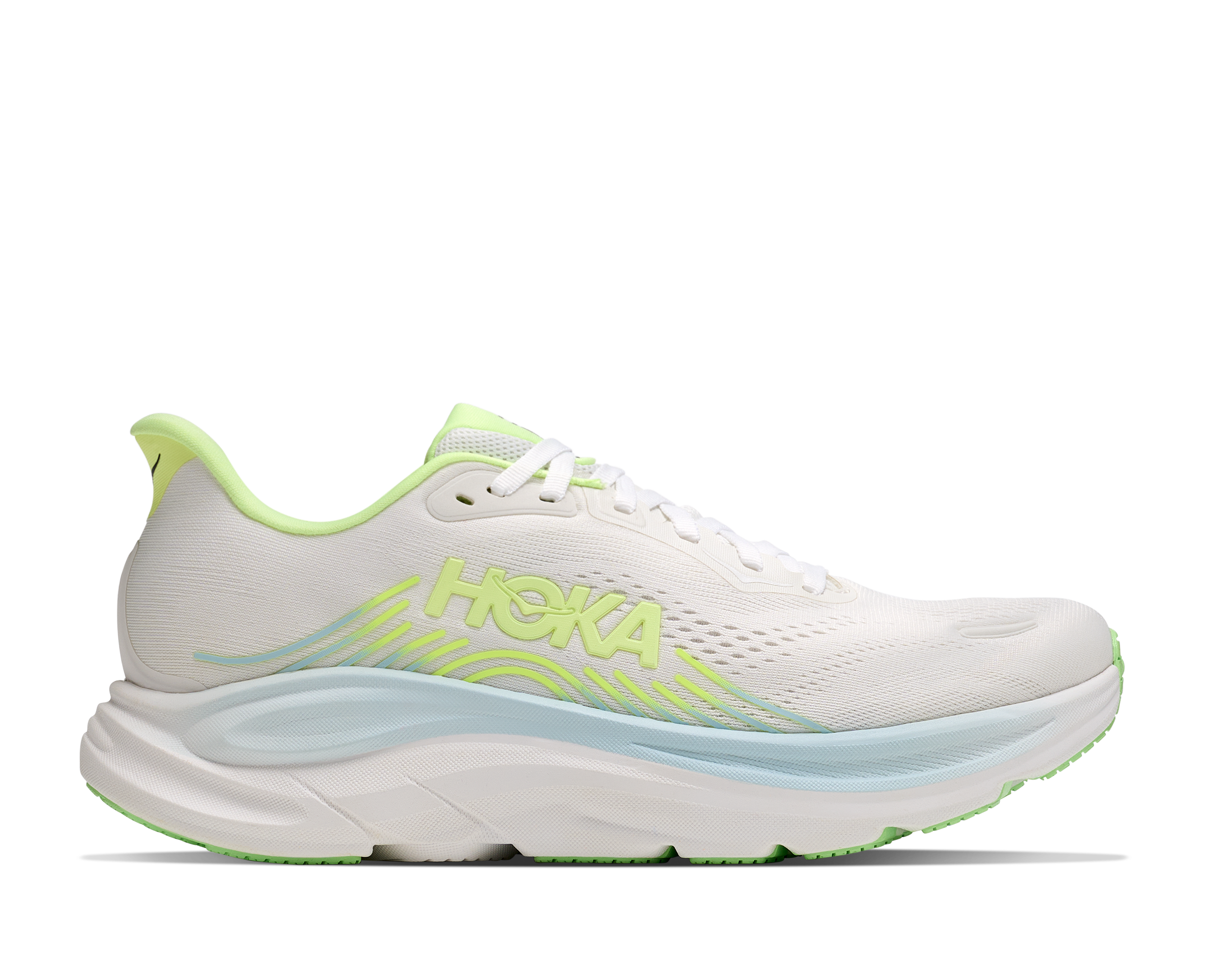 HOKA WOMEN'S CLIFTON 11 FYZ FROST/NEON YUZU