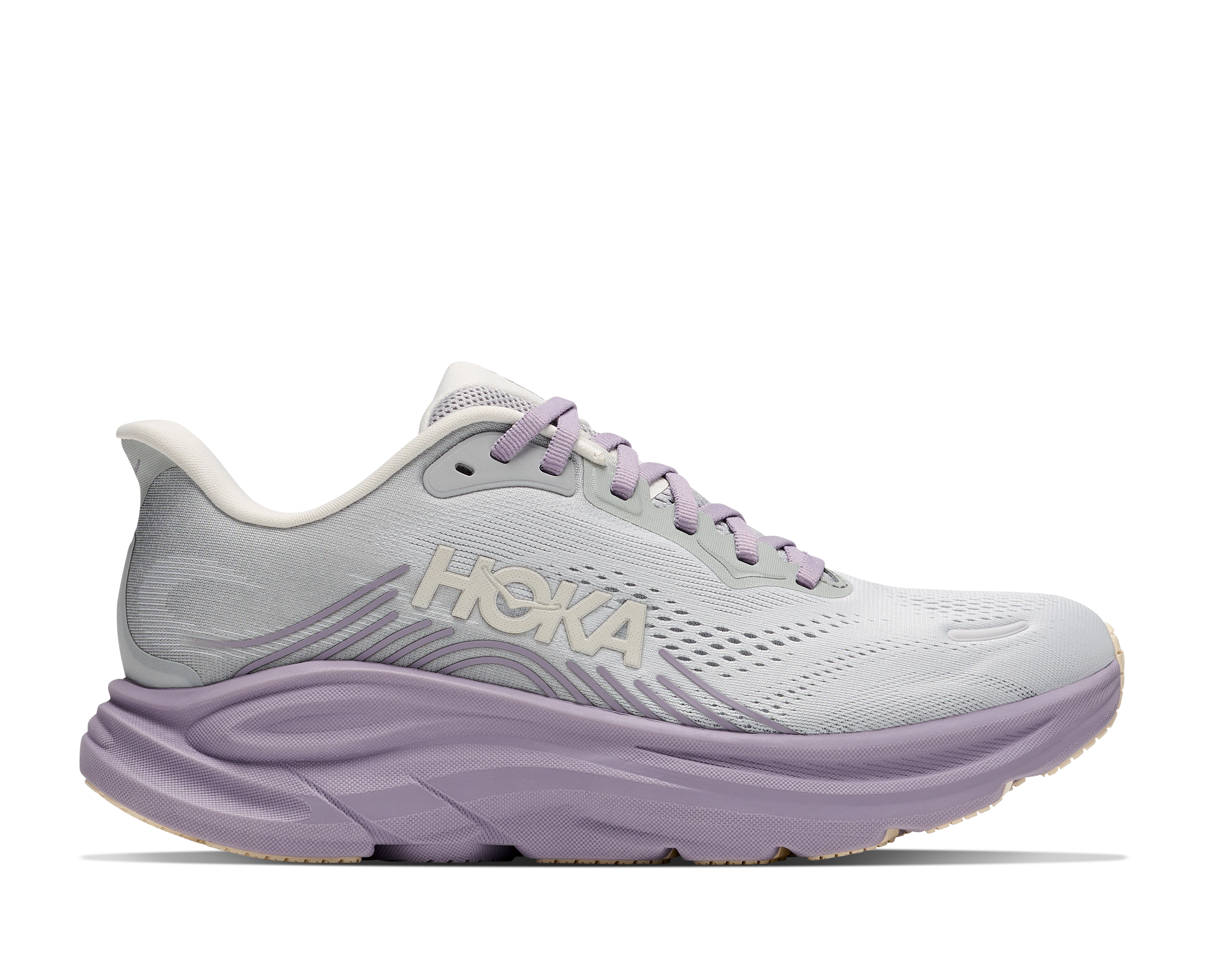 HOKA WOMEN'S CLIFTON 11 - STARDUST/MELLOW LILAC SLWL STARDUST/MELLOW LILAC