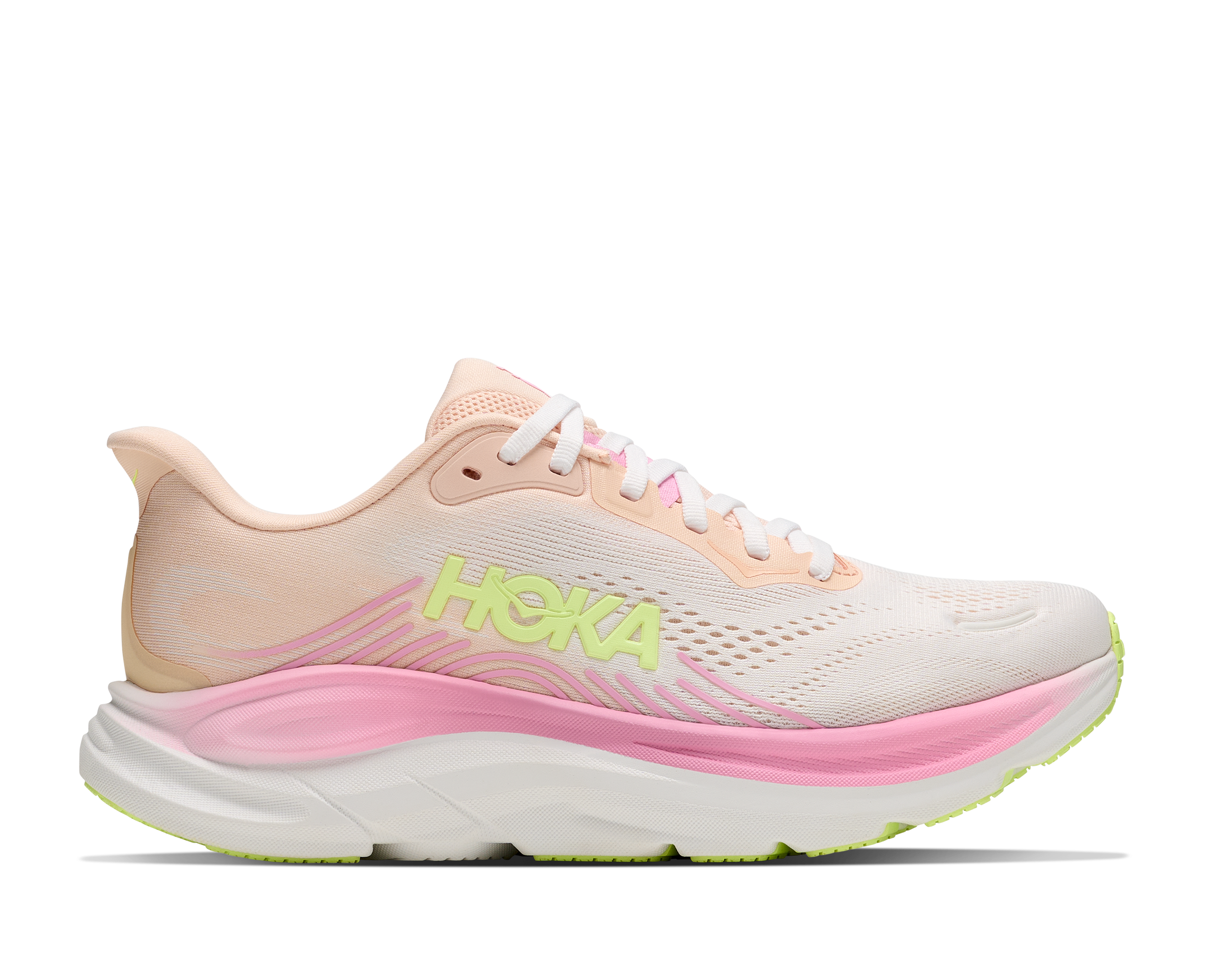 HOKA WOMEN'S CLIFTON 11 TWW TANGERINE GLOW/WHITE