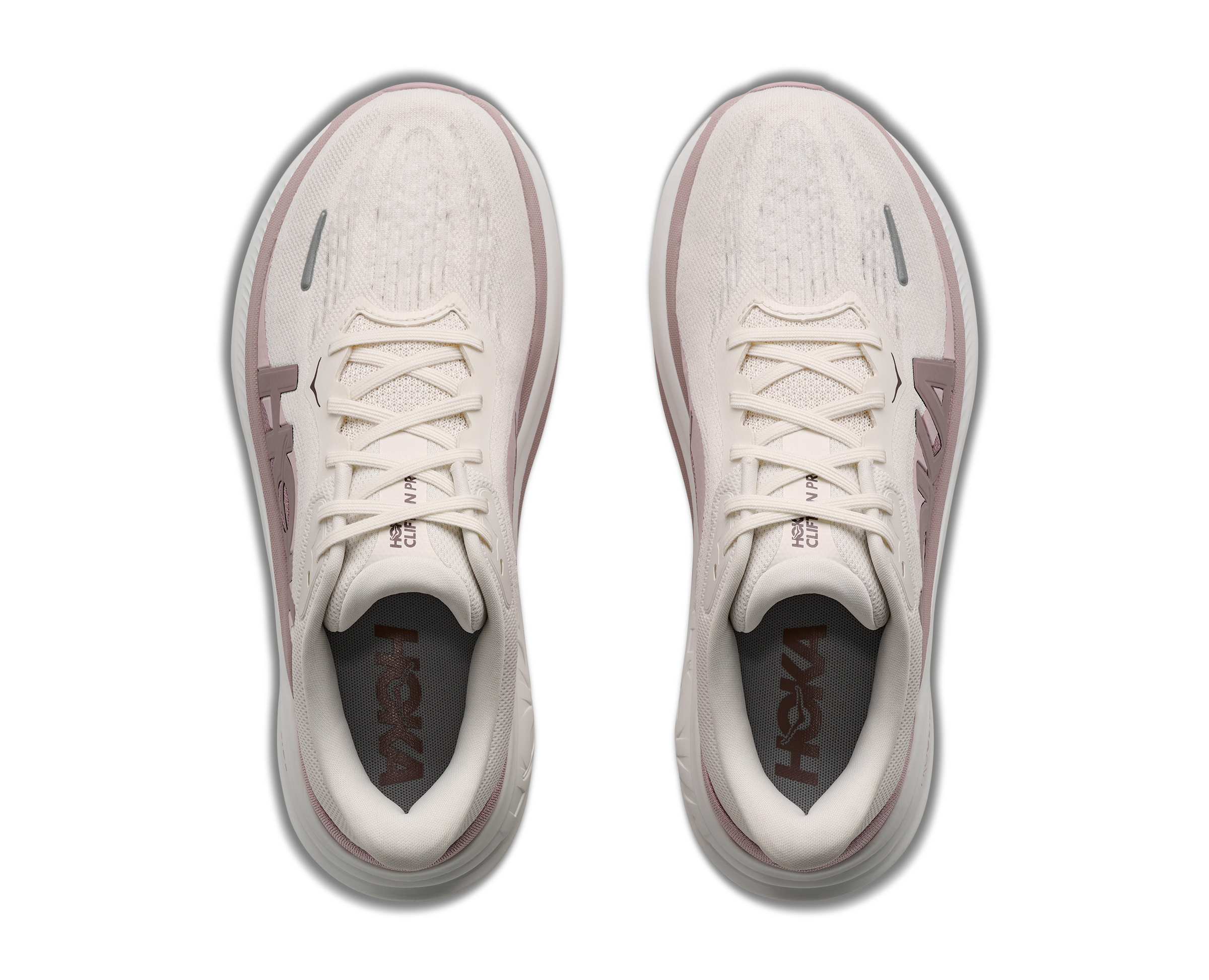 HOKA WOMEN'S CLIFTON PRO GLM - ALABASTER/PINK OPAL
