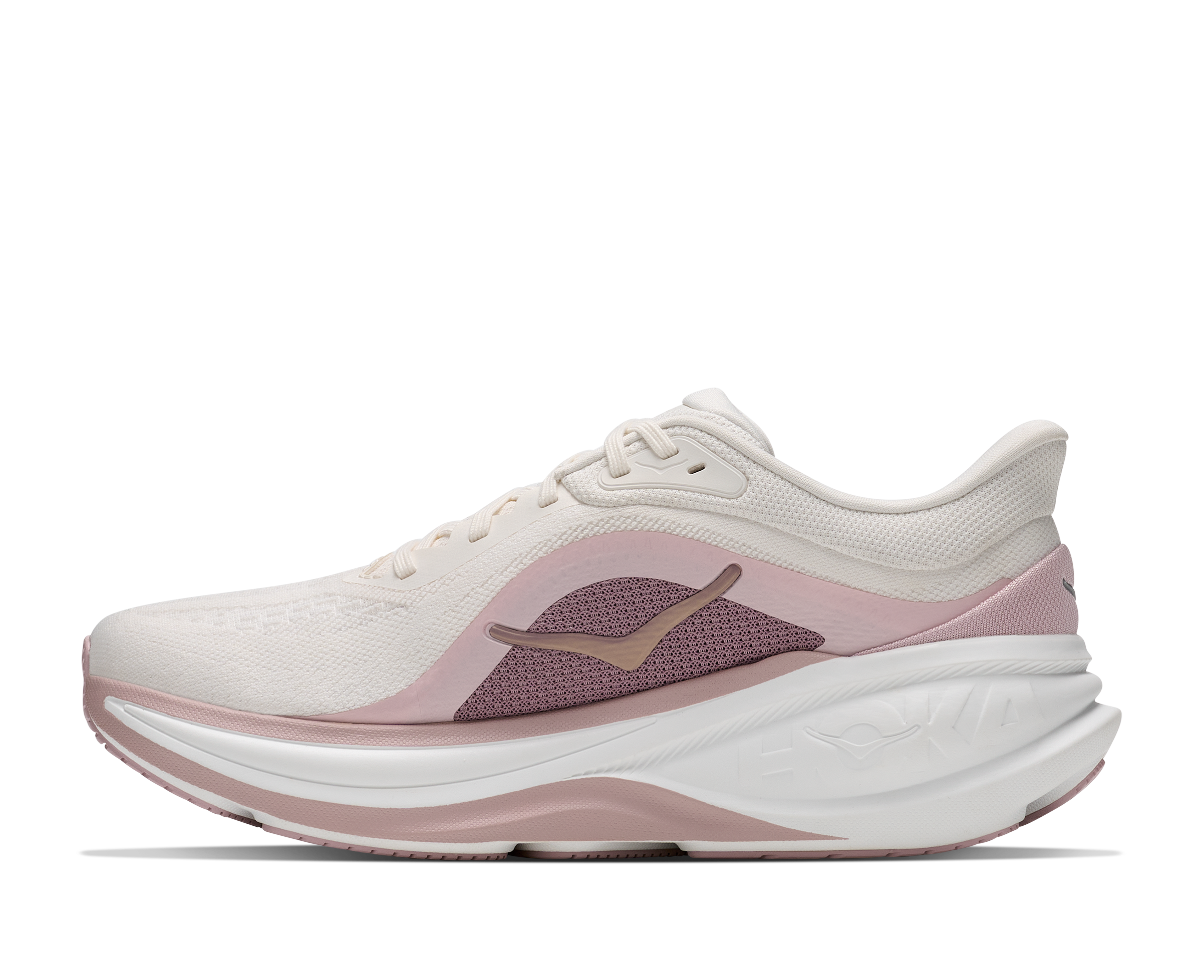 HOKA WOMEN'S CLIFTON PRO GLM - ALABASTER/PINK OPAL