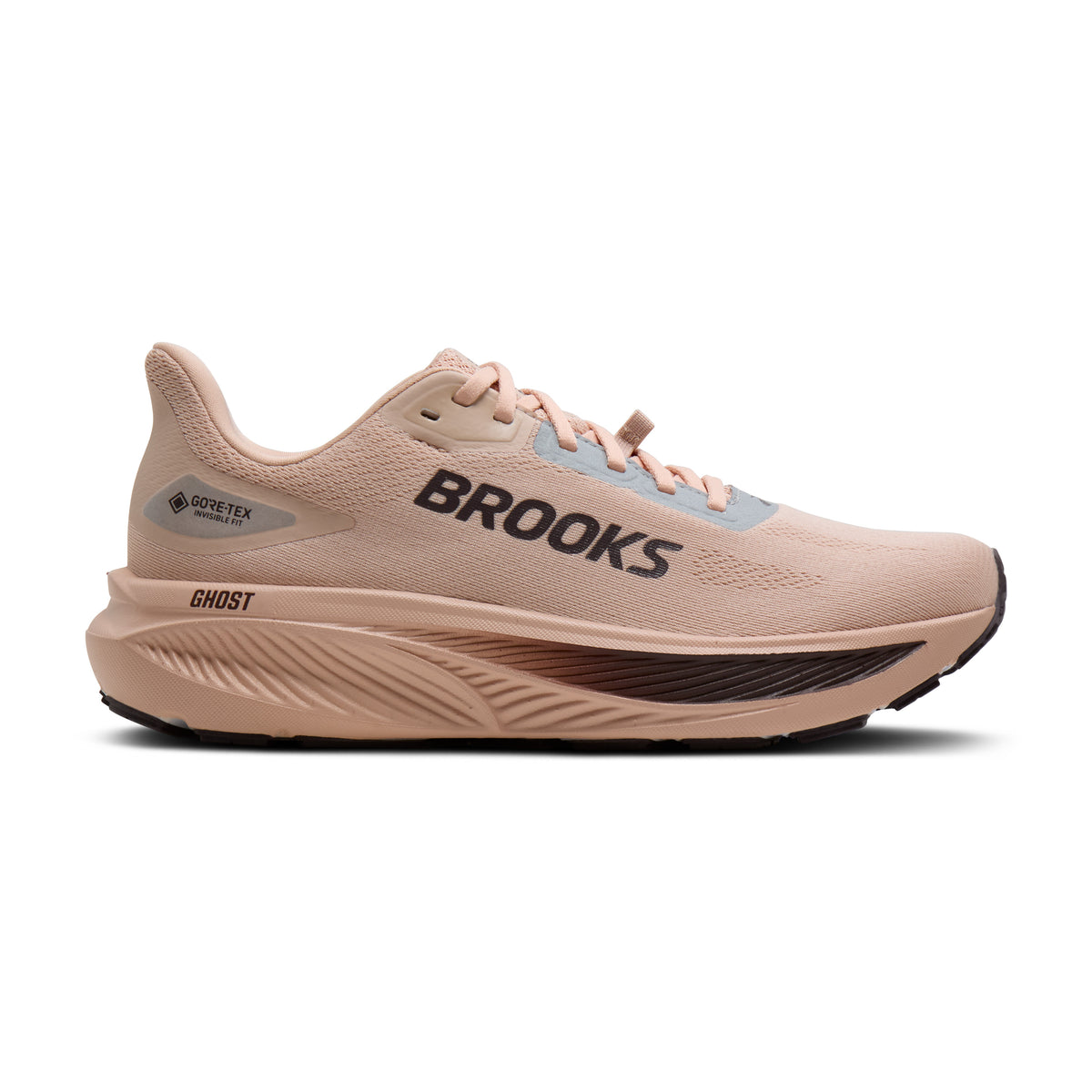BROOKS WOMEN'S GHOST 18 GTX - ROSE DUST/RAISIN 642 ROSE DUST/RAISIN