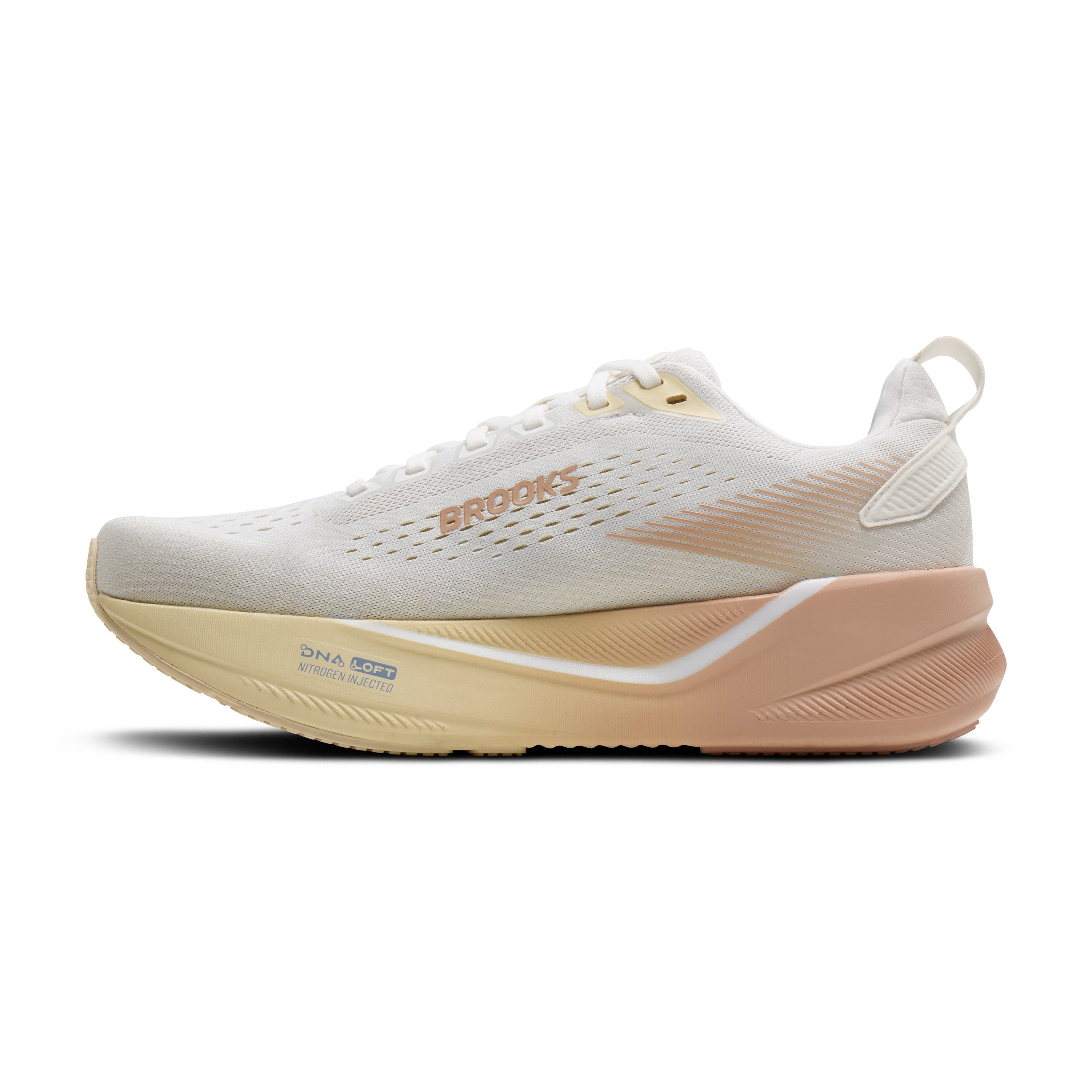 BROOKS WOMEN'S GHOST MAX 4 - WIDE - WHITE/ROSE