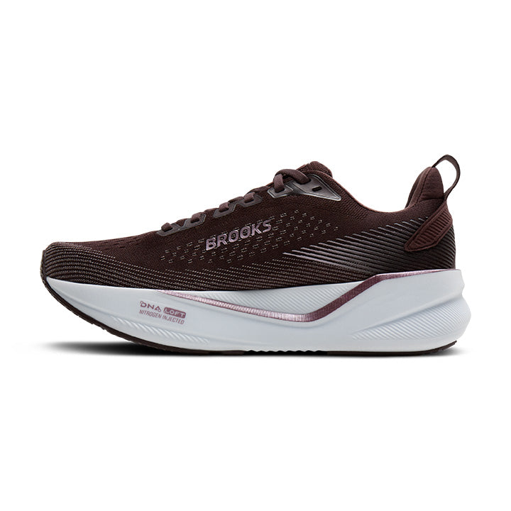 BROOKS WOMEN'S GHOST MAX 4 - B - RAISIN/PURPLE