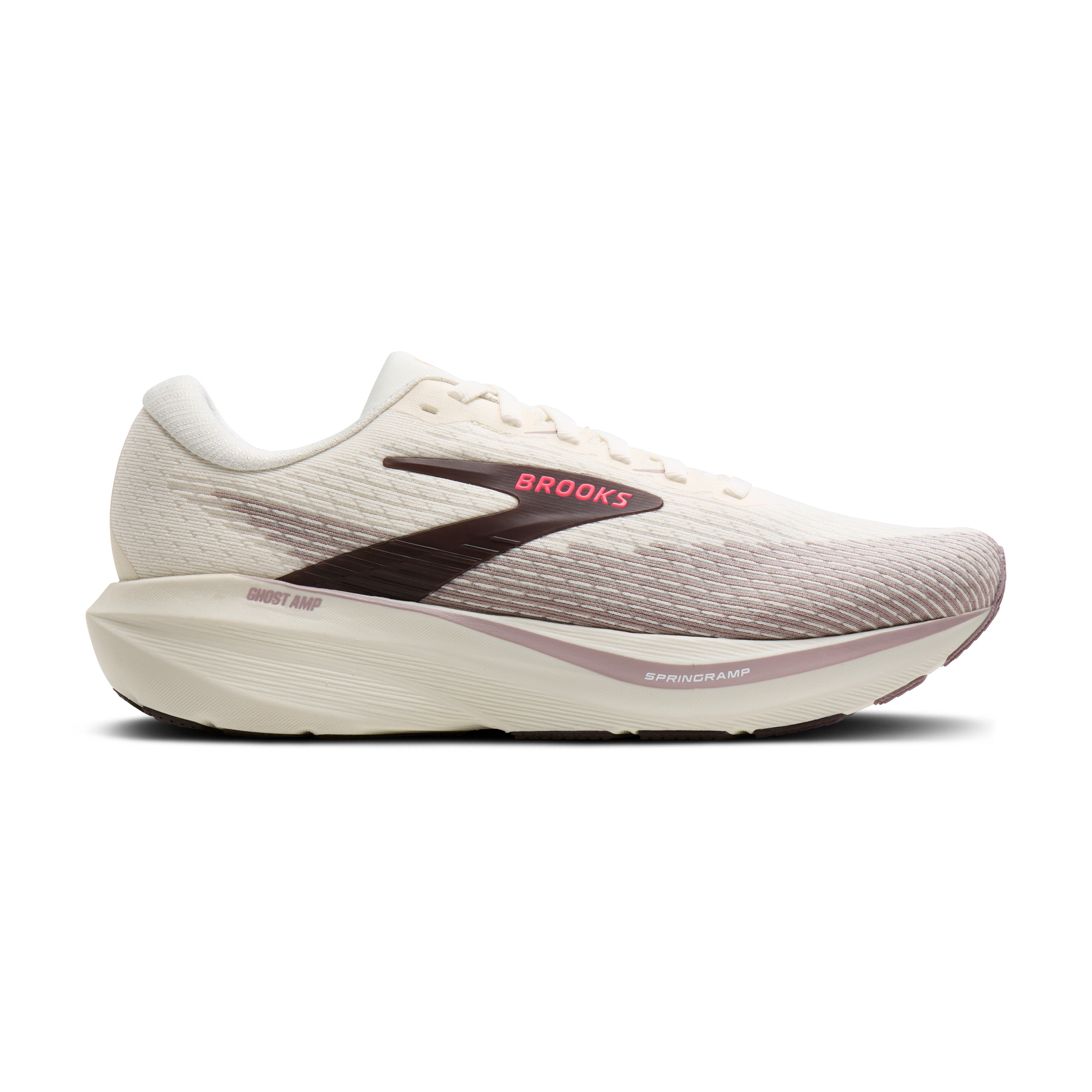 BROOKS WOMEN'S GHOST AMP 218 ArcticWolf/Dove/Pink