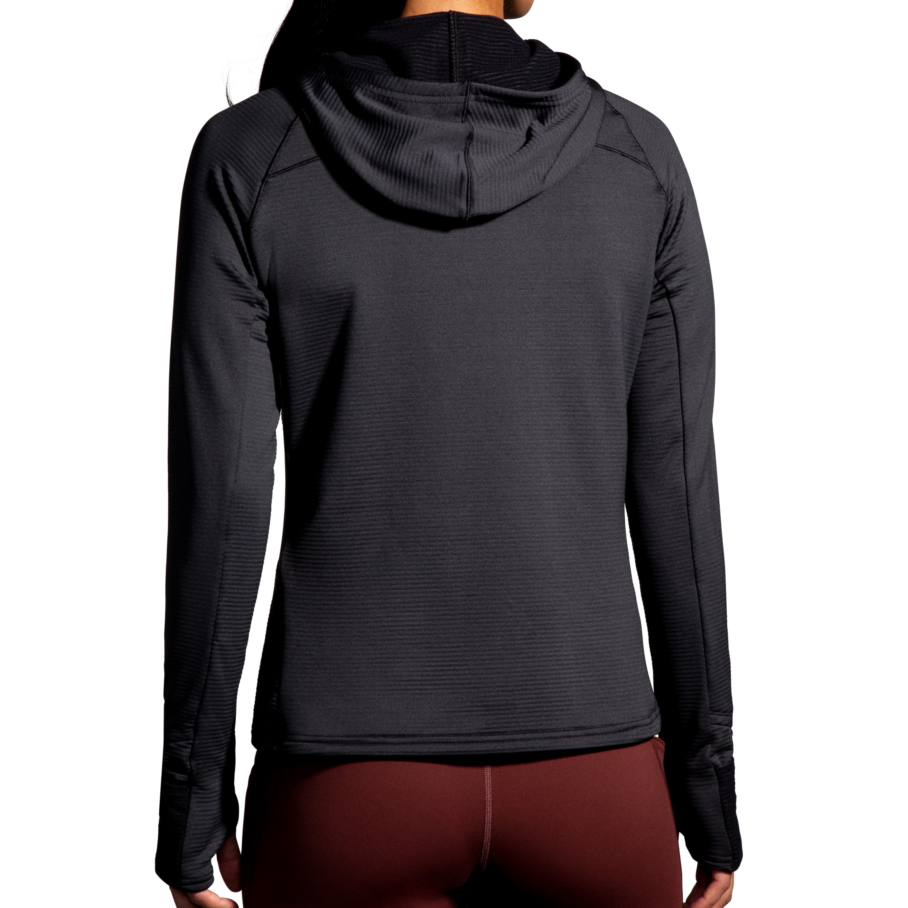 BROOKS WOMEN'S NOTCH THERMAL HOODIE 2.0 - 001 BLACK 