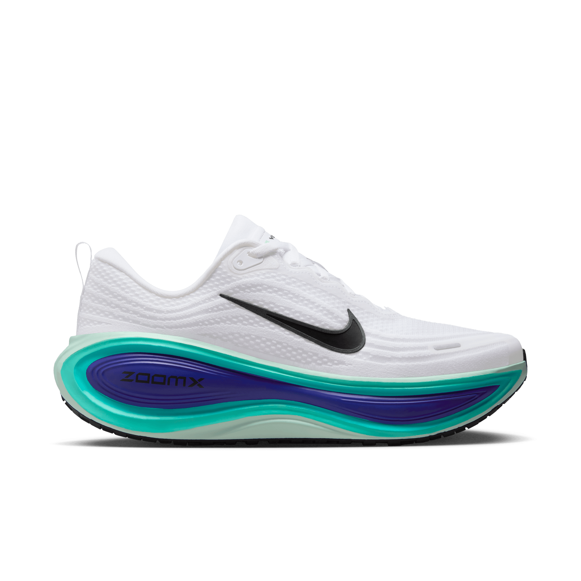 NIKE MEN'S VOMERO PLUS - D - WHITE/BLACK/BRIGHT CONCORD 7.0