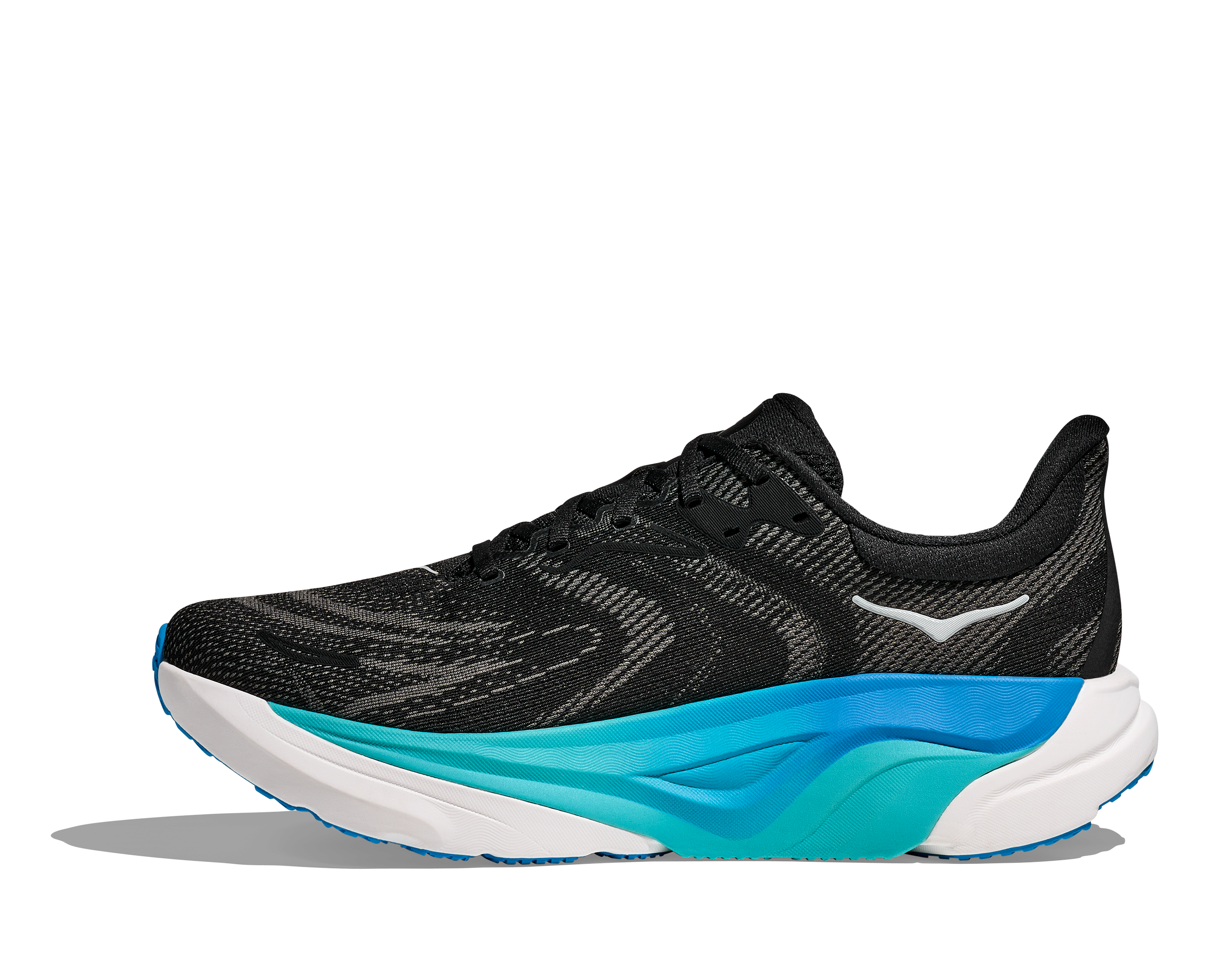 HOKA MEN'S ARAHI 8 - WIDE 2E - BLACK/SKYWARD BLUE