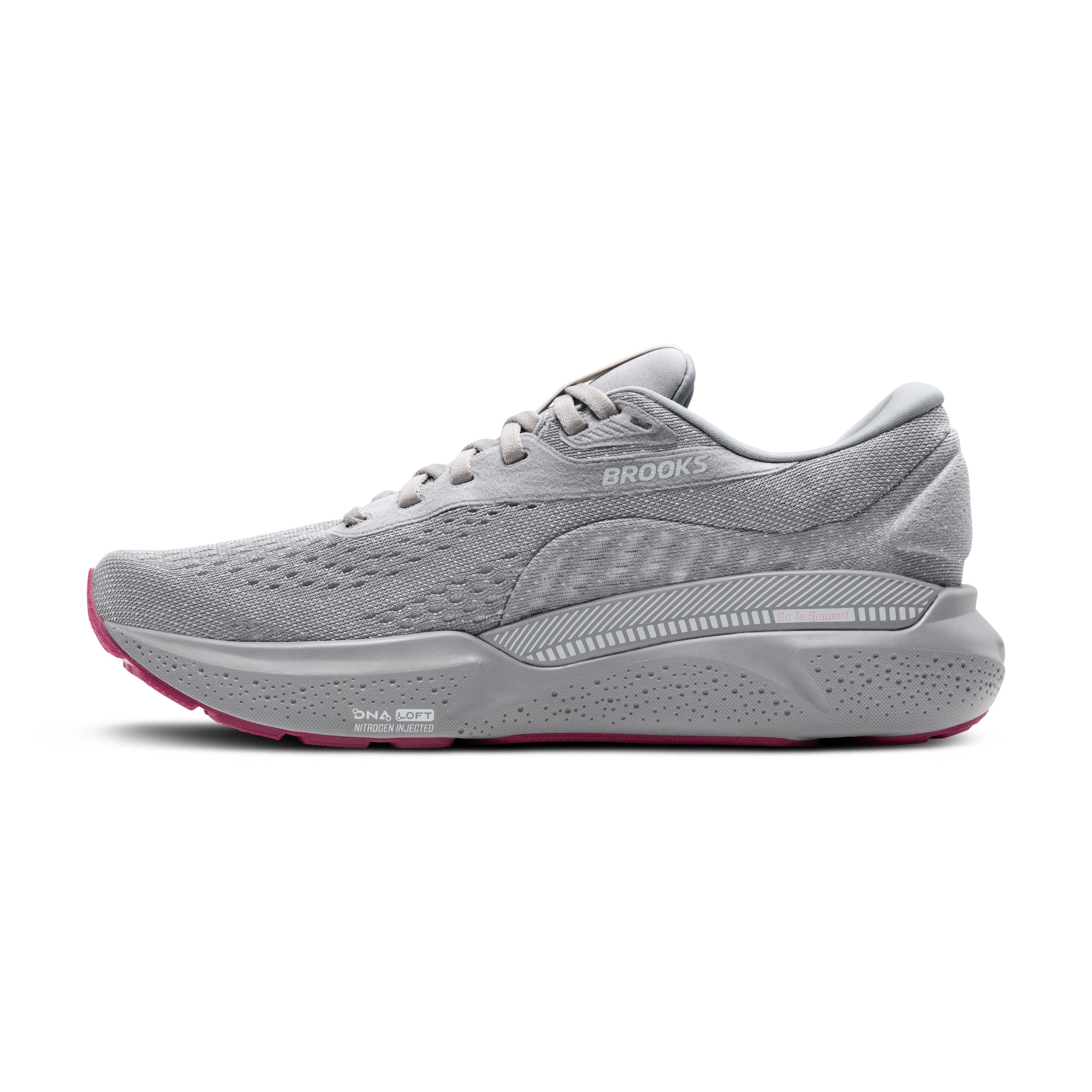 BROOKS WOMEN'S ADRENALINE GTS 24 - B - 019 ALLOY/WHITE/ZEPHYR 