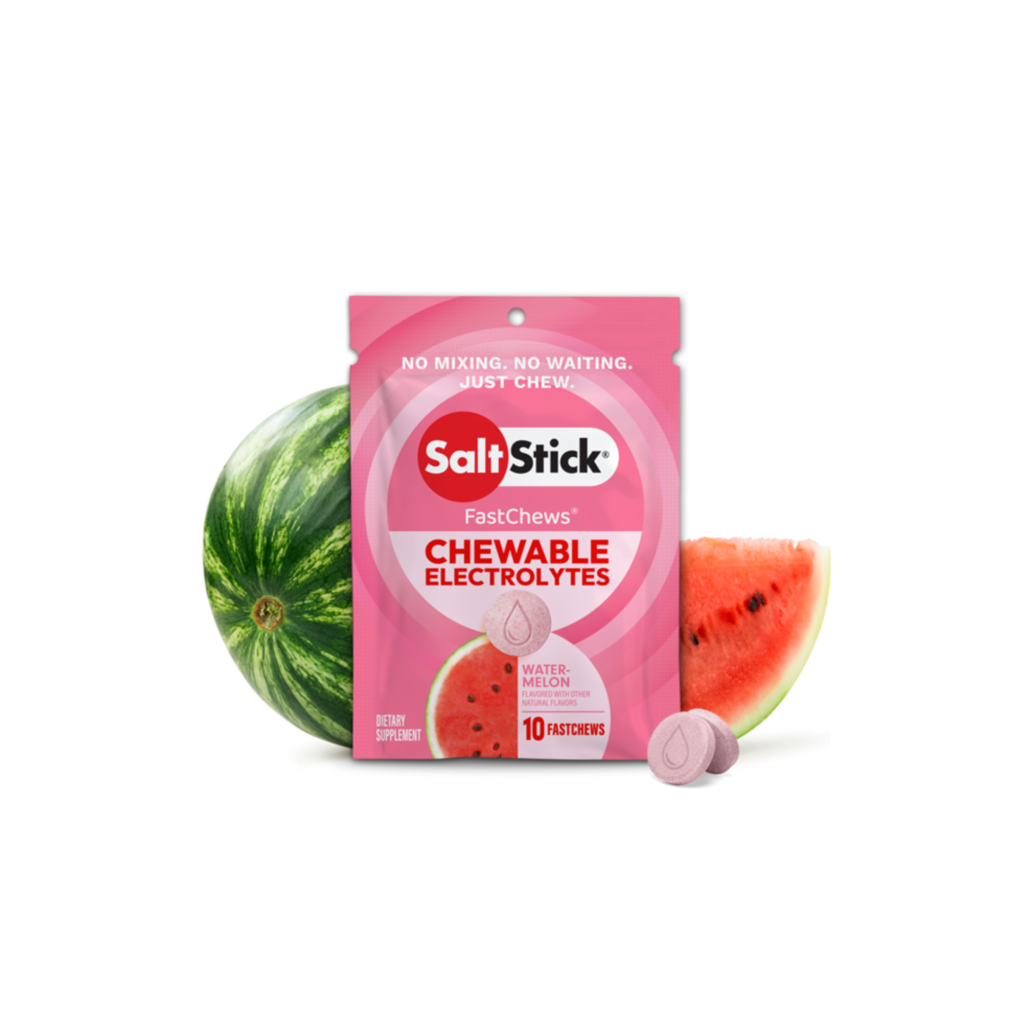 SALTSTICK SALTSTICK FASTCHEWS - 10 COUNT WATERMELON