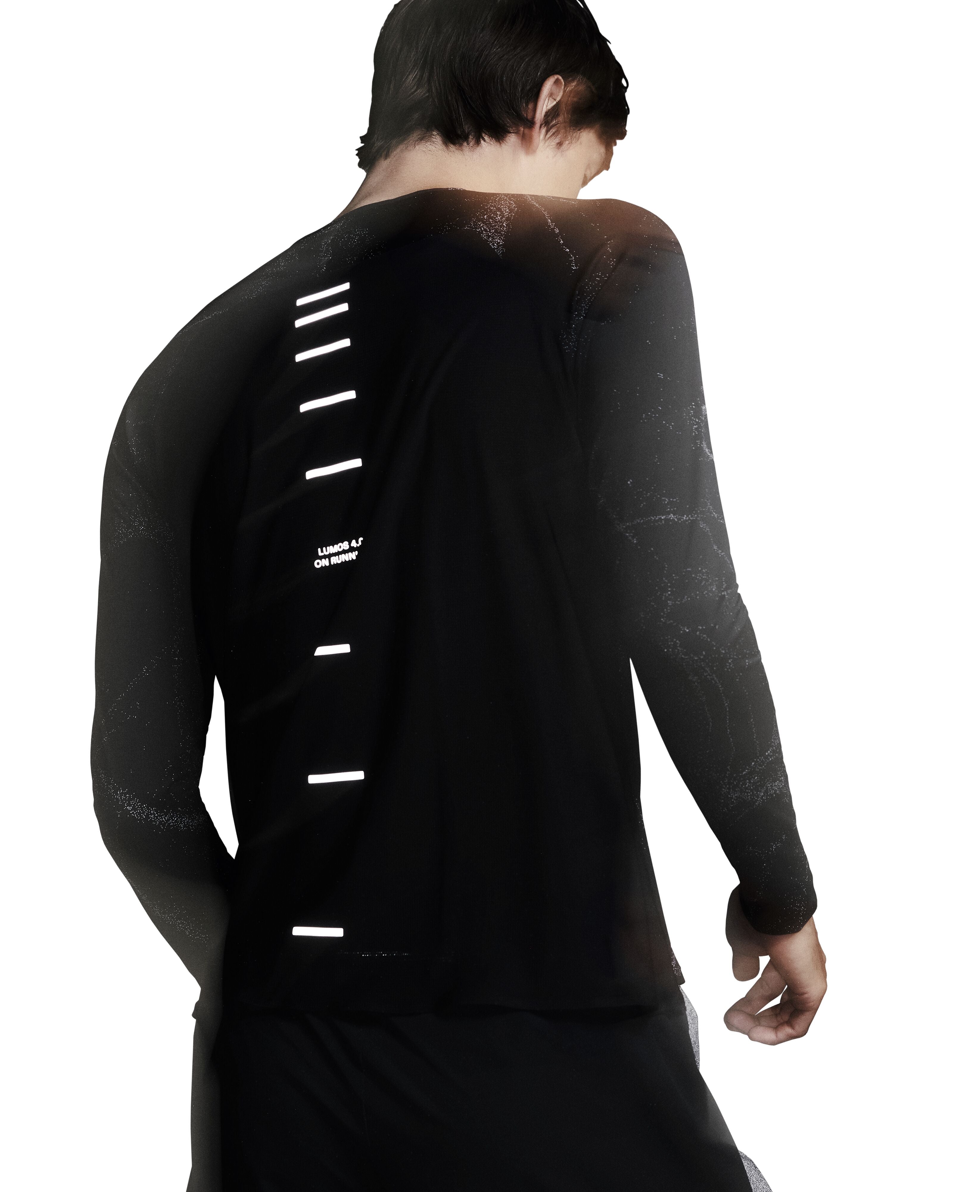 ON RUNNING MEN'S PERFORMANCE LONG-T LUMOS - BLACK