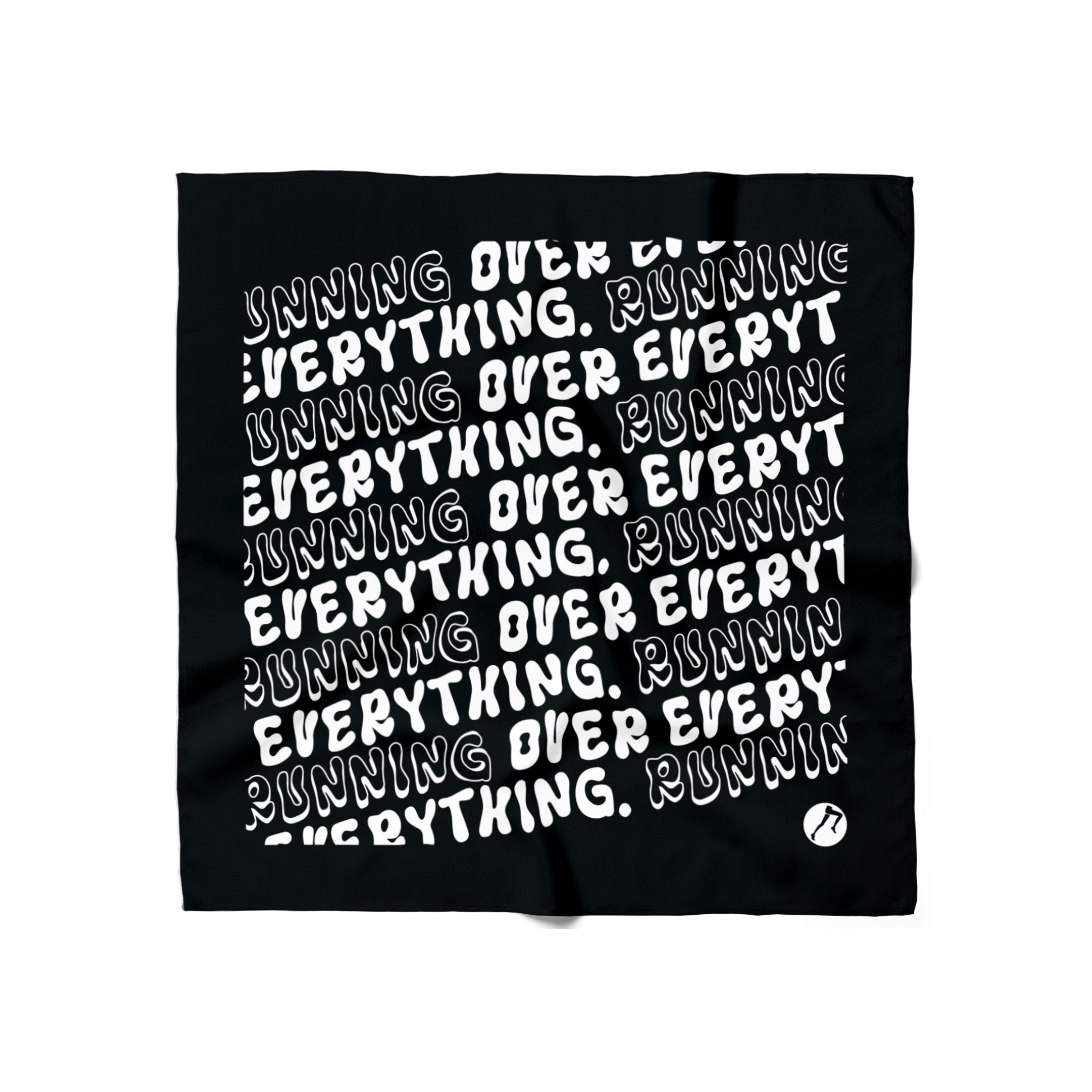 PRO RUNNING OVER EVERYTHING BANDANA - BLACK/WHITE
