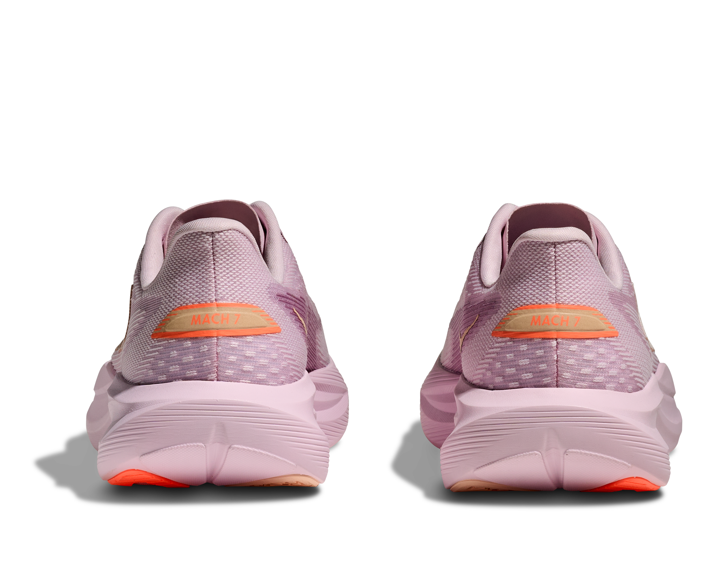 HOKA WOMEN'S MACH 7 - B - LILAC CREAM/TANGERINE GLOW