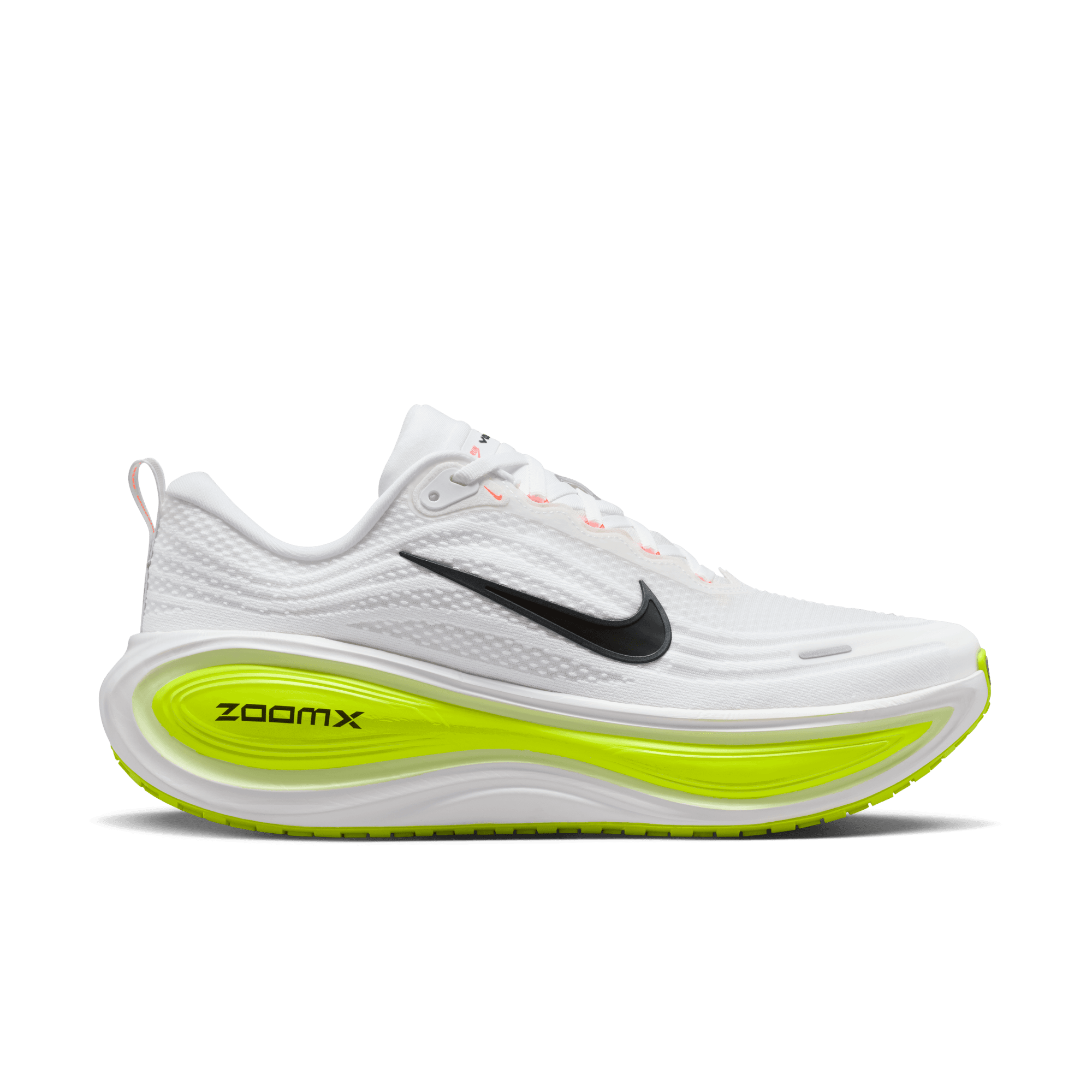 NIKE MEN'S VOMERO PLUS - D - WHITE/BLACK/VOLT 7.0