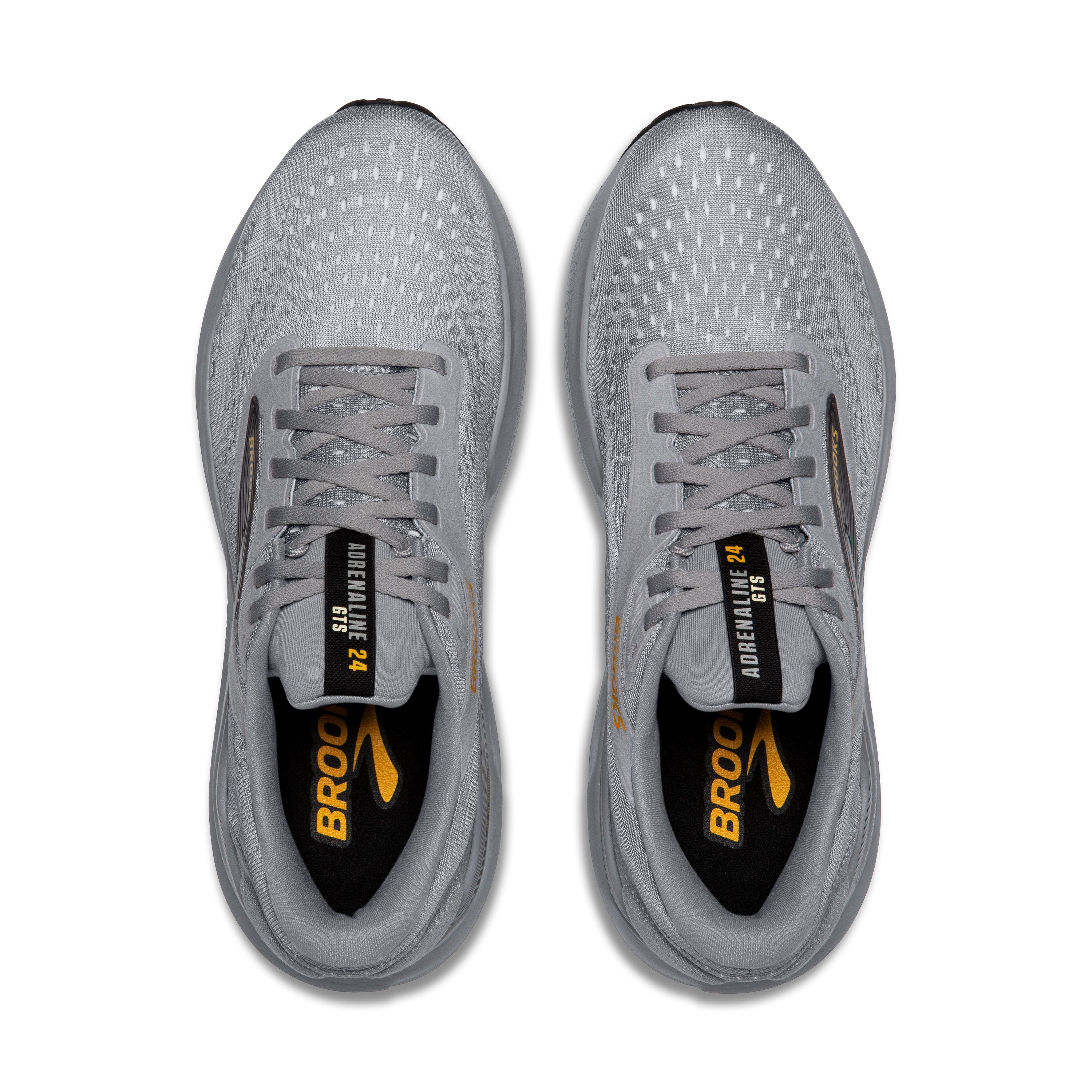 BROOKS MEN'S ADRENALINE GTS 24 - WIDE 2E - 084 ALLOY/WHITE - SIZE 14.0