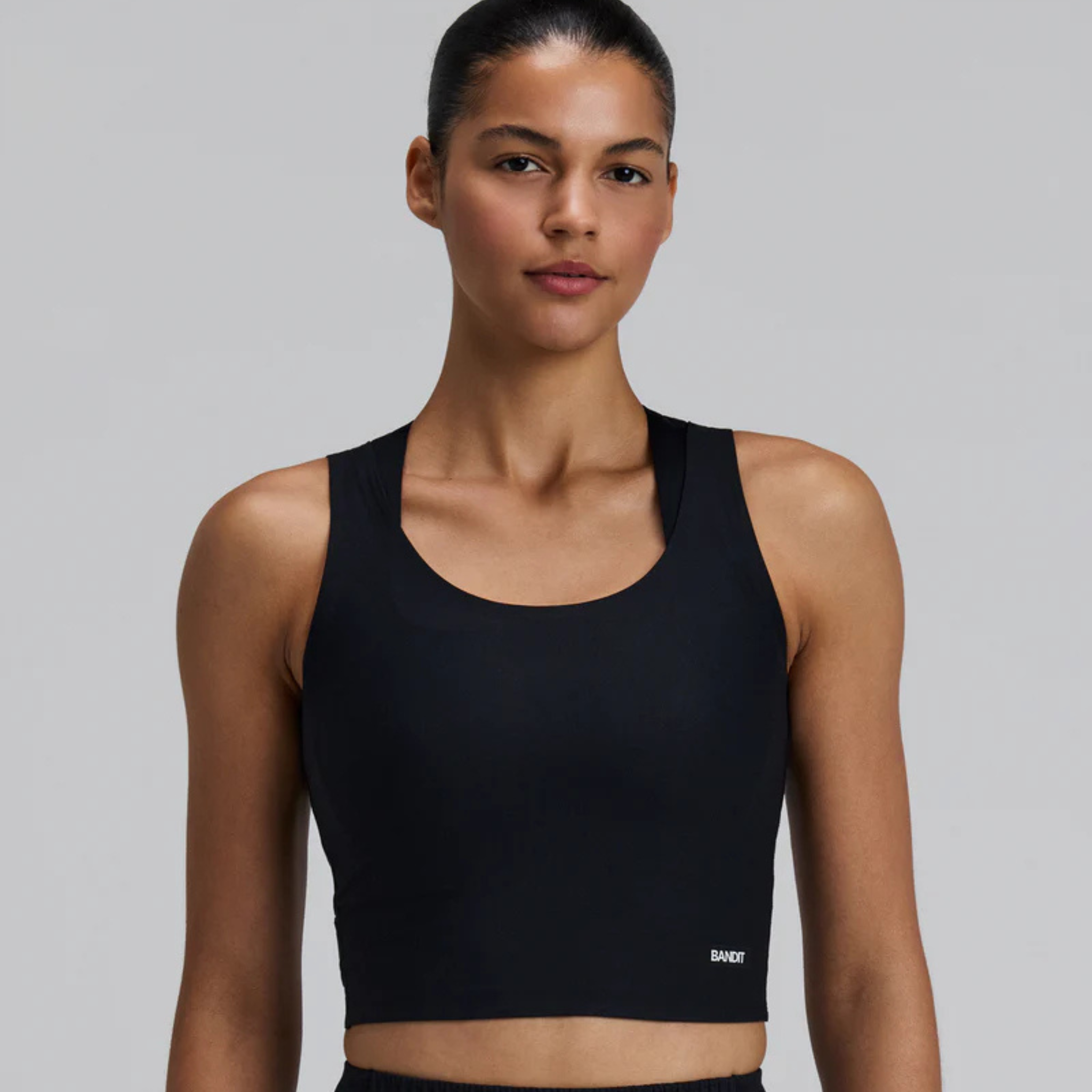 BANDIT WOMEN'S SCOOP NECK TANK - BLACK XS