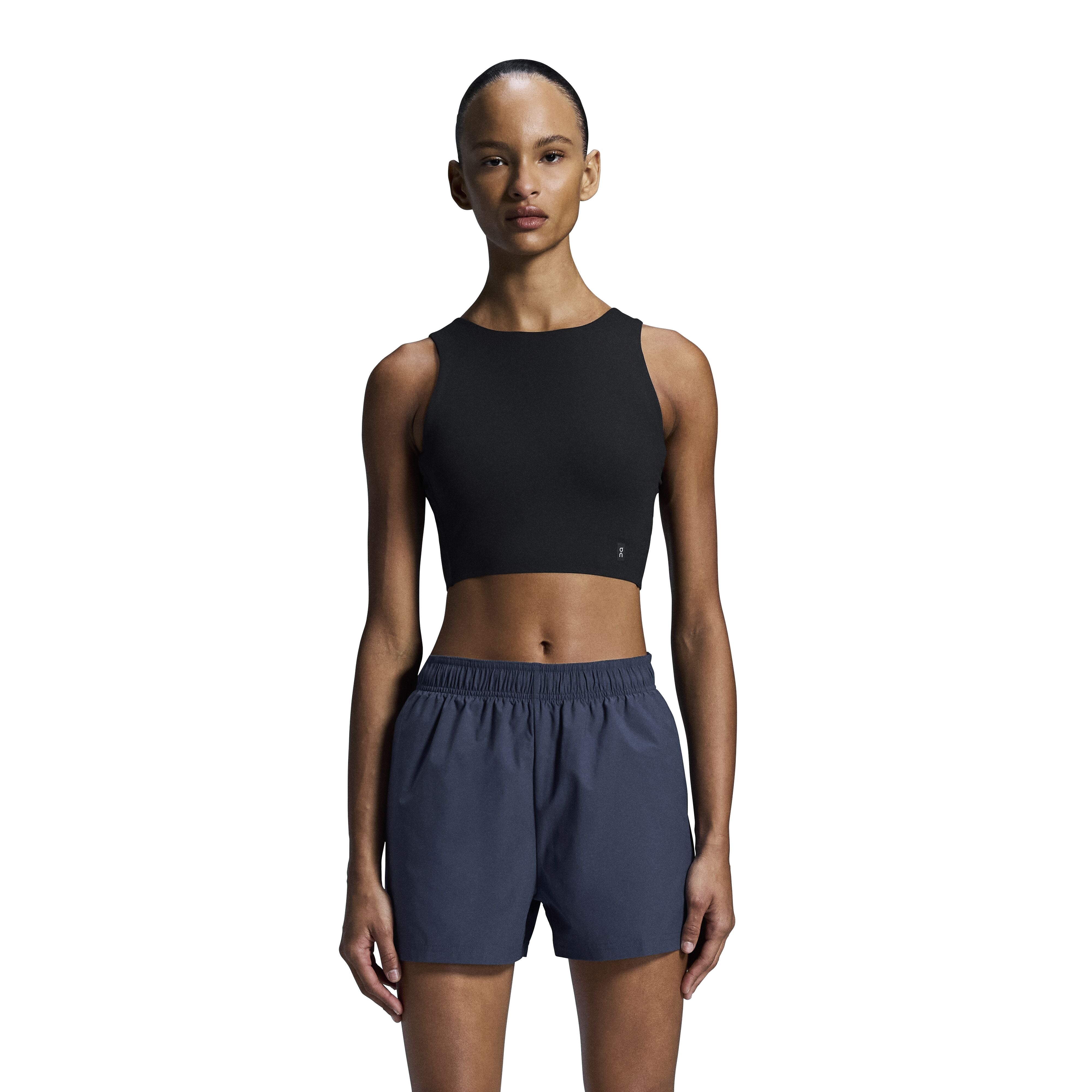 ON RUNNING WOMEN'S CORE 2-IN-1 CROP - BLACK