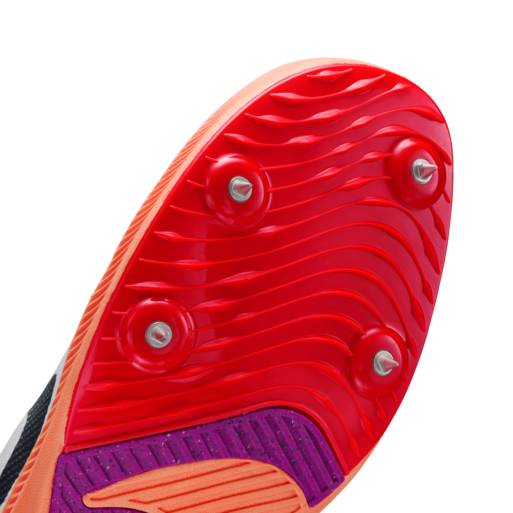 NIKE ZOOM RIVAL DISTANCE - D - WHITE/BRIGHT CRIMSON