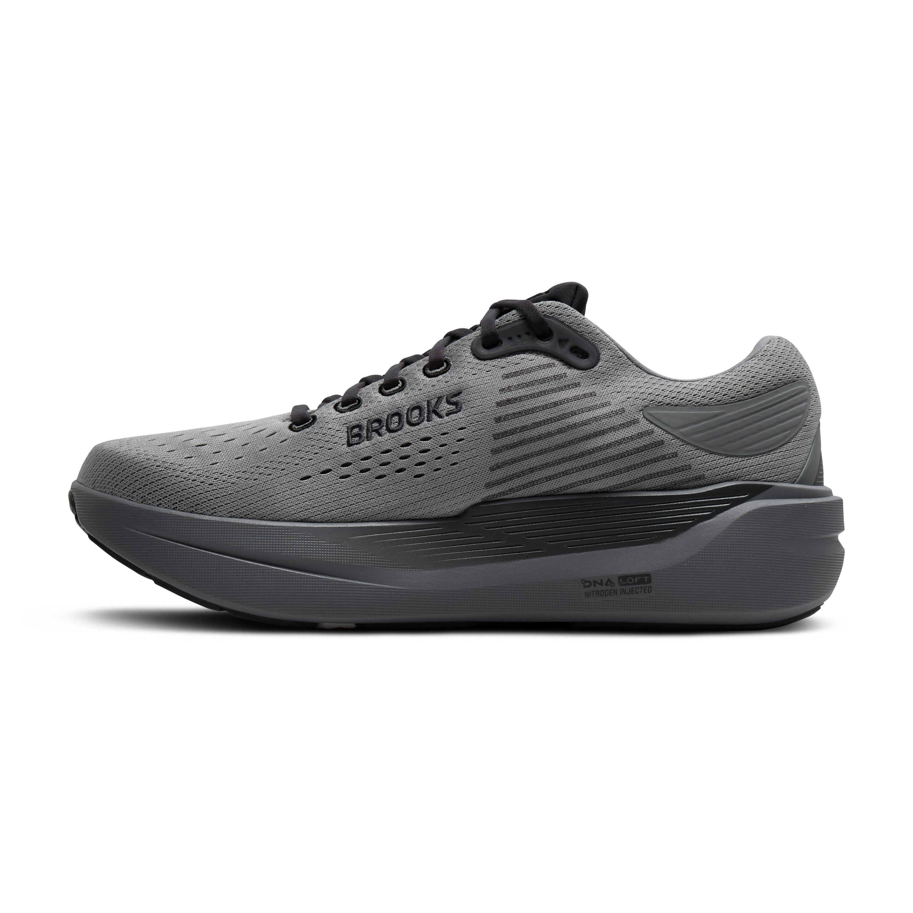 BROOKS MEN'S GHOST MAX 3 - X-WIDE 4E - PRIMER GREY/EBONY - SIZE 10.5