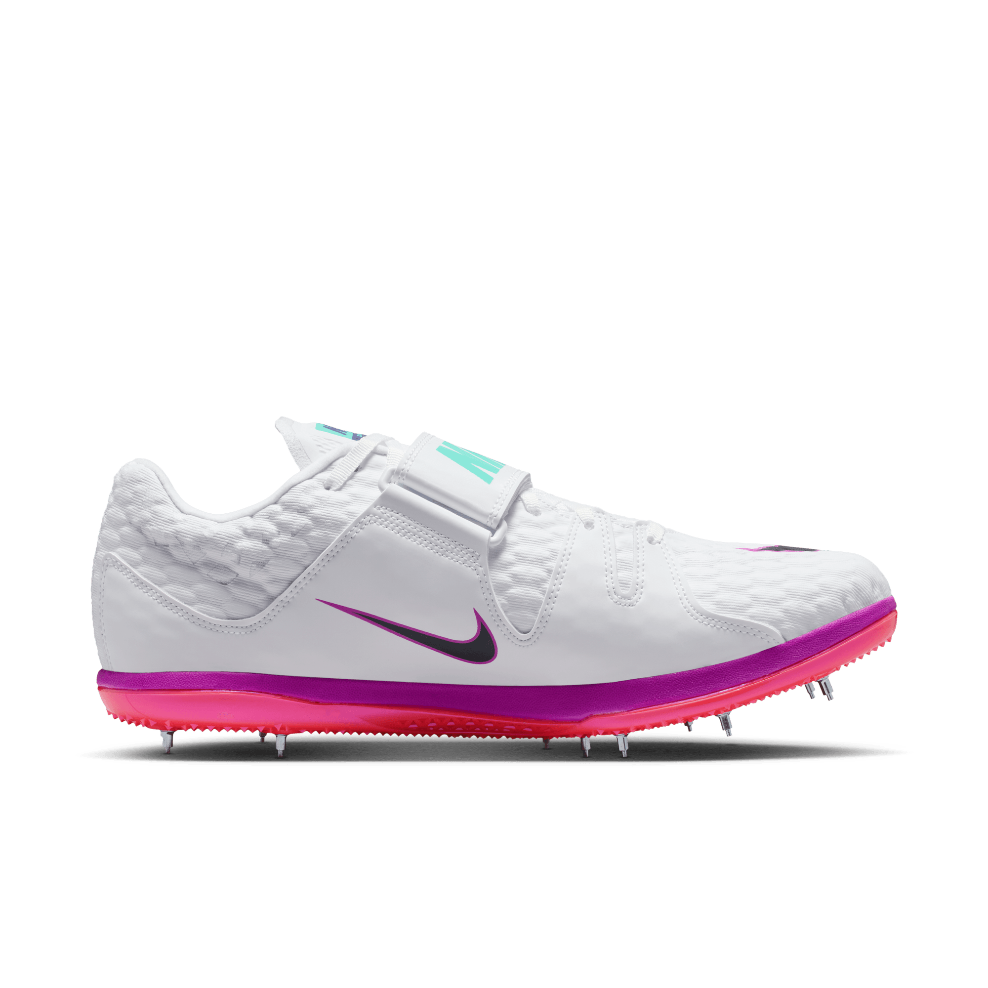 NIKE HIGH JUMP ELITE - WHITE/BRIGHT CRIMSON 3.0