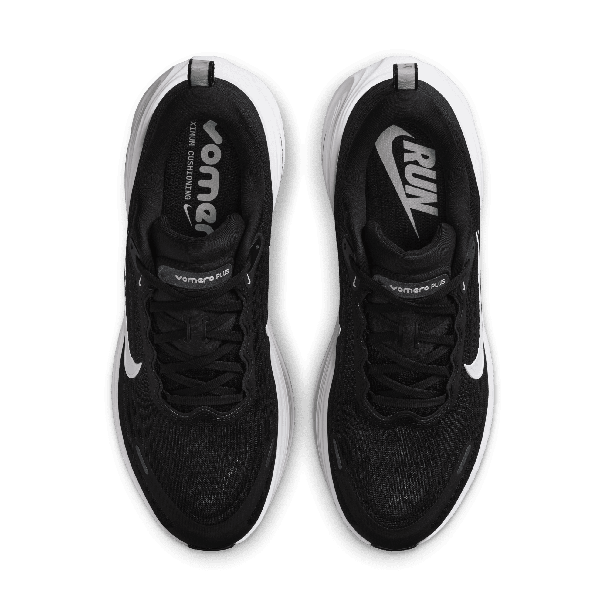 NIKE MEN'S VOMERO PLUS - D - BLACK/WHITE